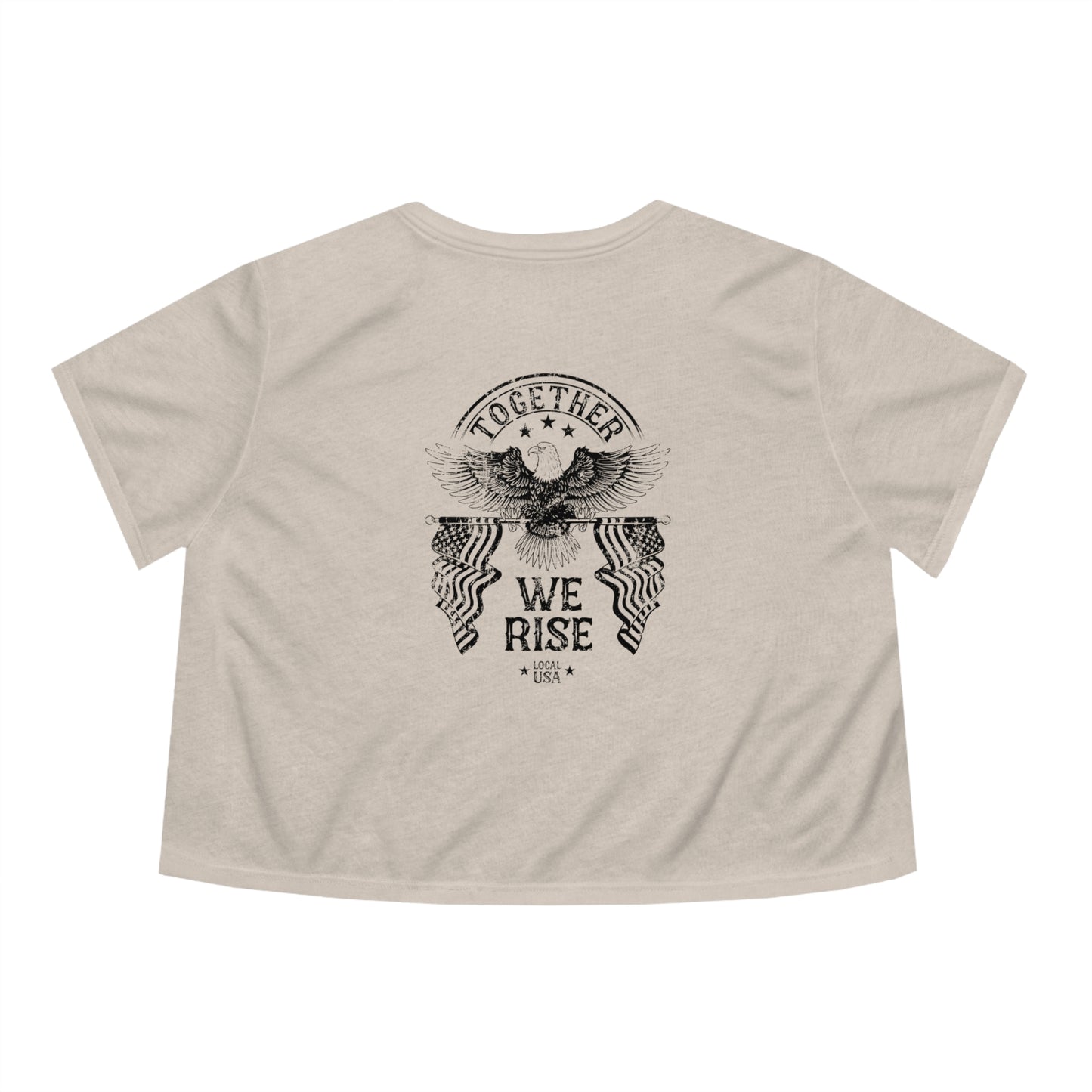 LOCALusa Together We Rise Women's Cropped Tee
