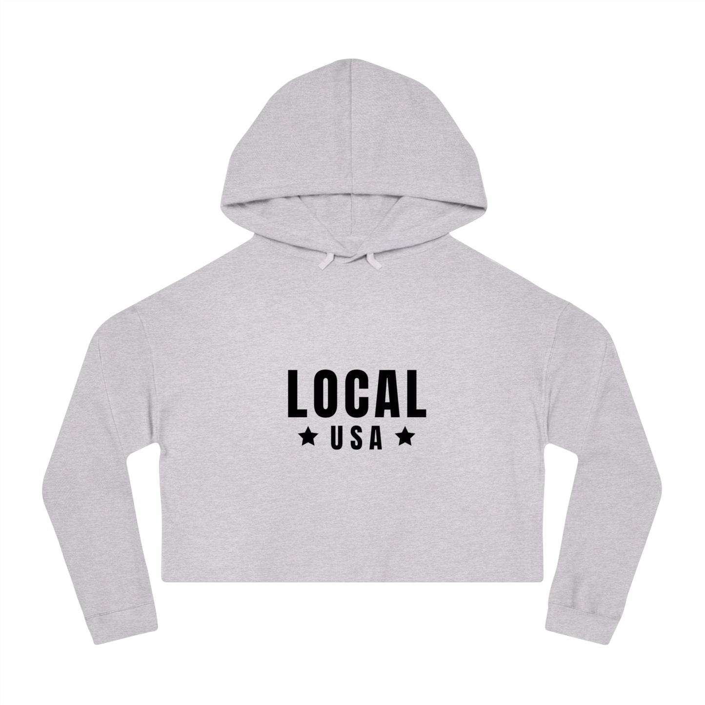 LOCALusa Star Women’s Cropped Hooded Sweatshirt