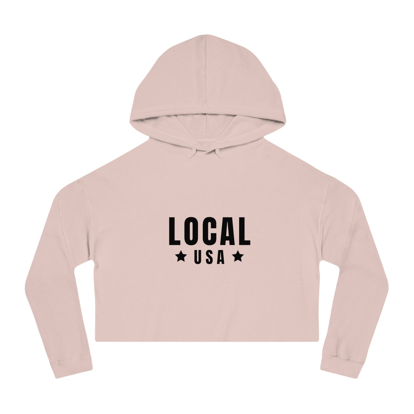 LOCALusa Star Women’s Cropped Hooded Sweatshirt