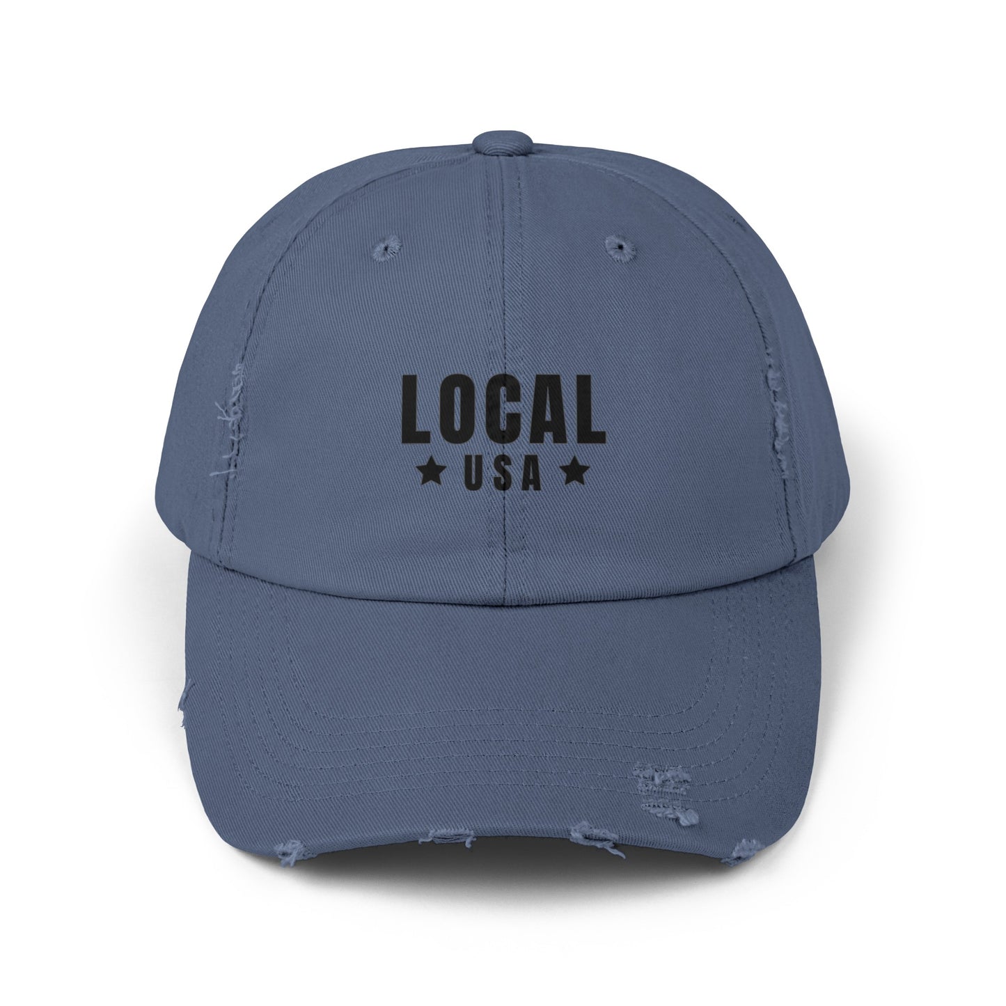 LocalUSA Unisex Distressed Cap