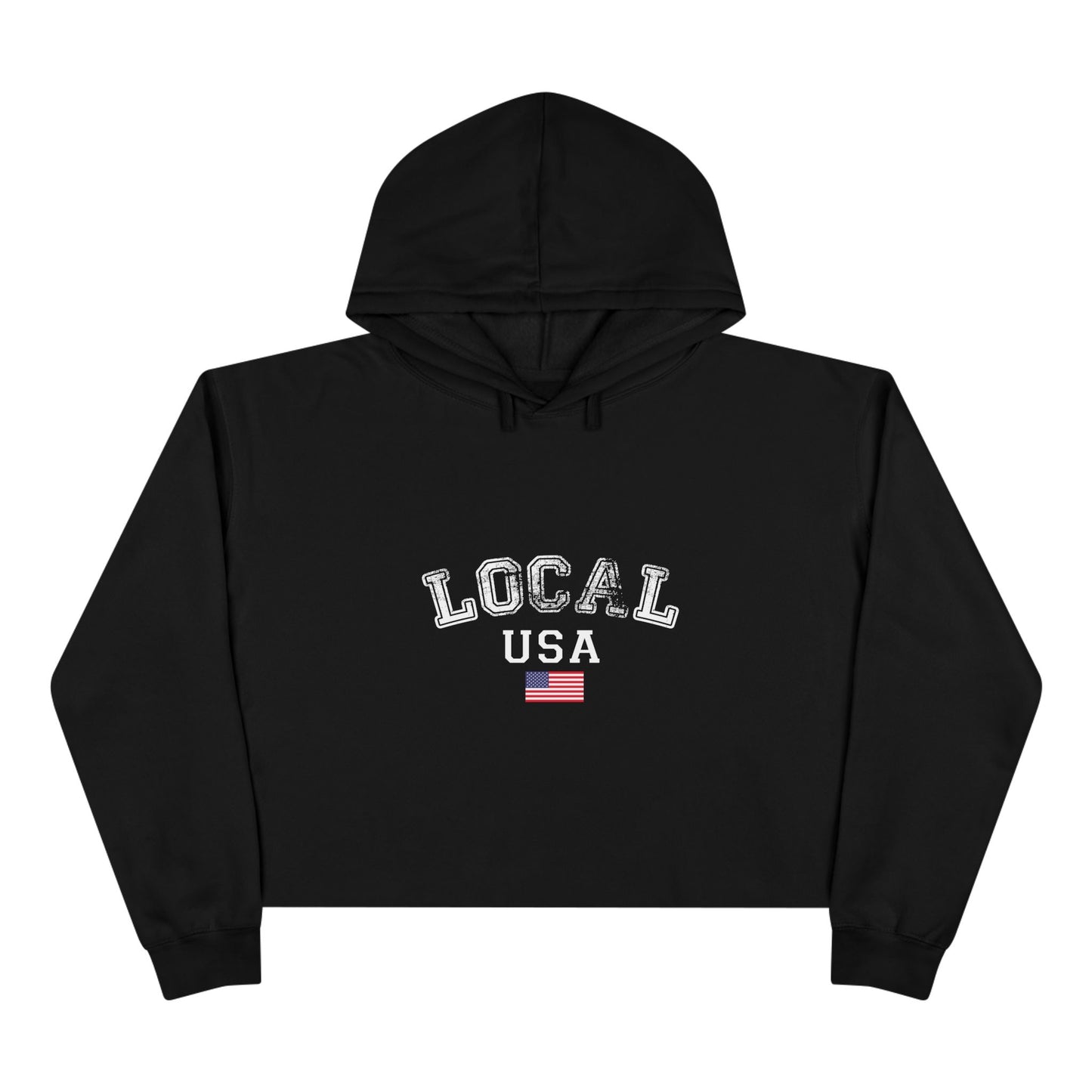 LOCALusa University Crop Hoodie