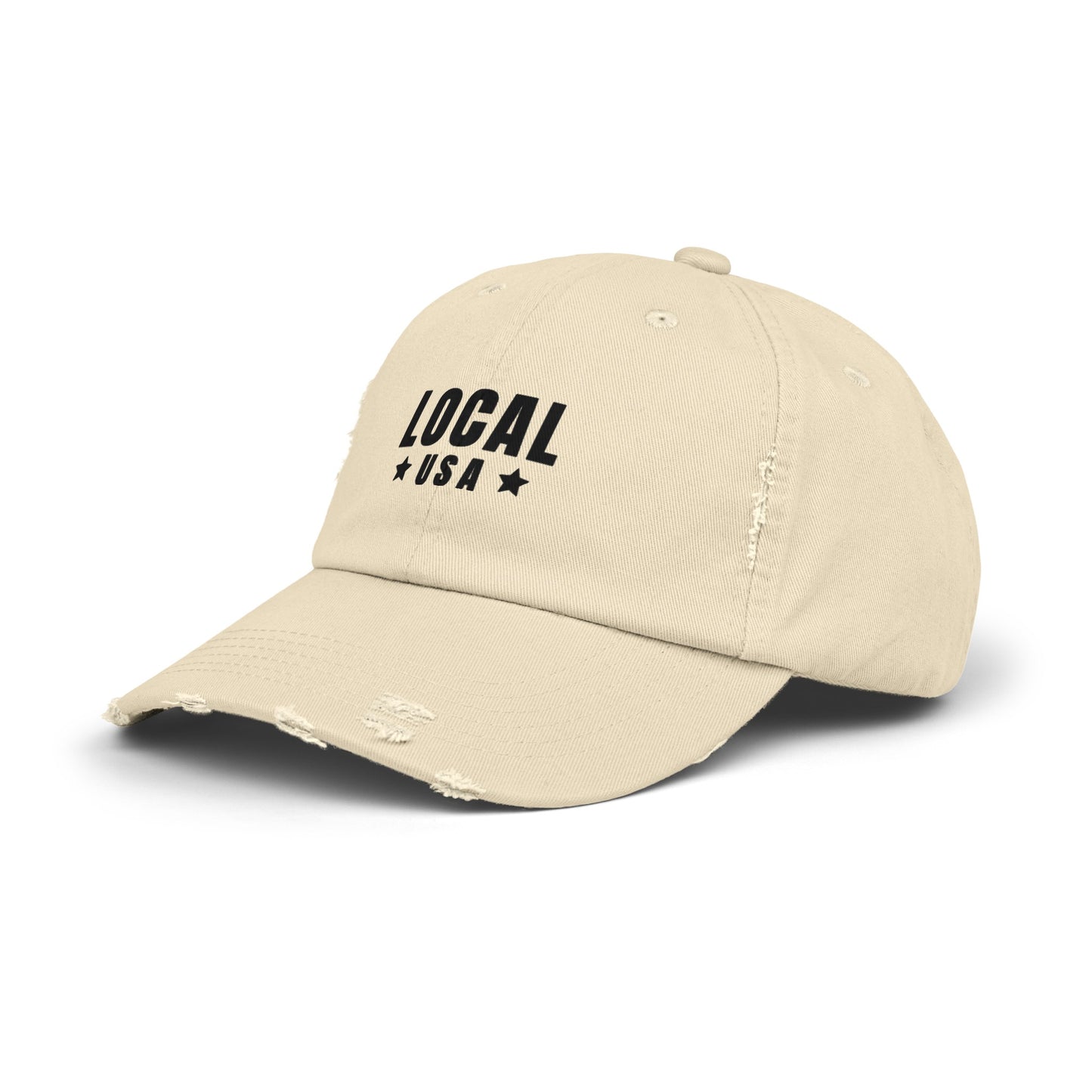 LocalUSA Unisex Distressed Cap