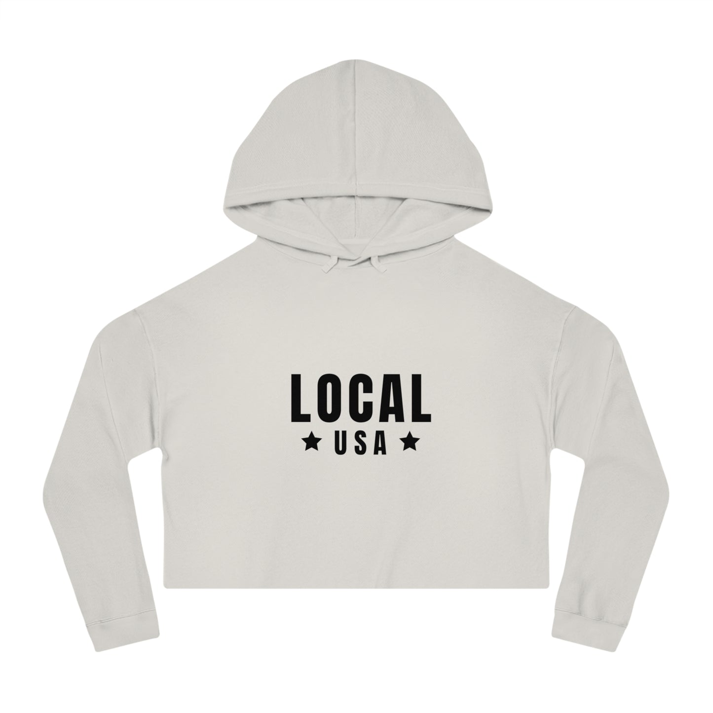 LOCALusa Star Women’s Cropped Hooded Sweatshirt