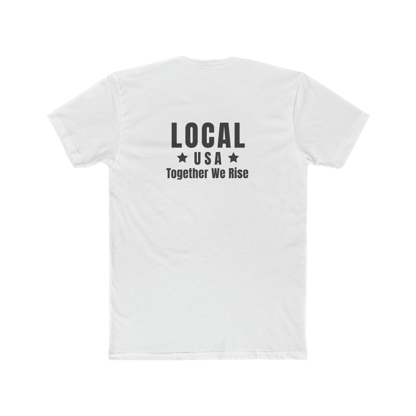 LOCALusa Star Together We Rise Men's Cotton Crew Tee