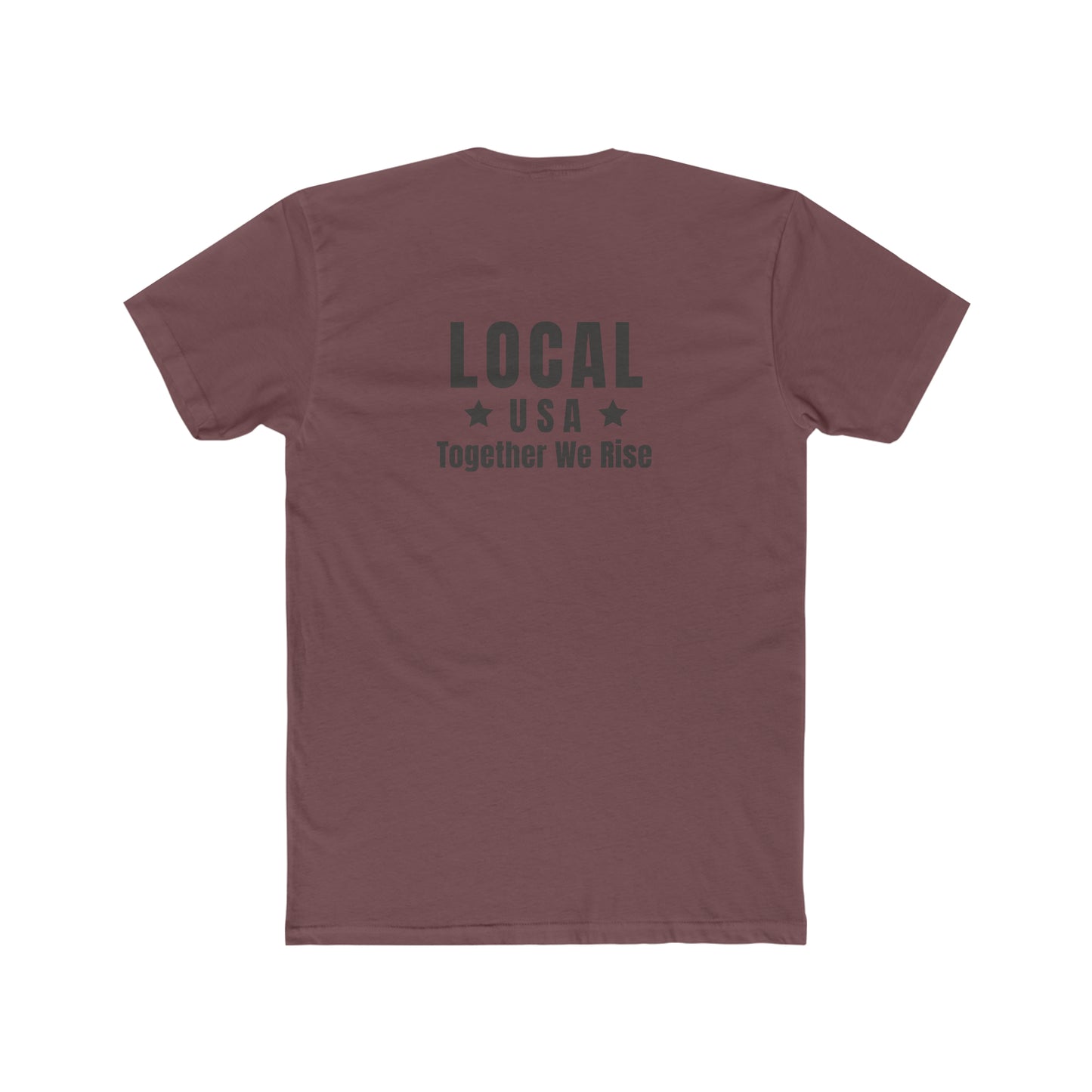 LOCALusa Star Together We Rise Men's Cotton Crew Tee