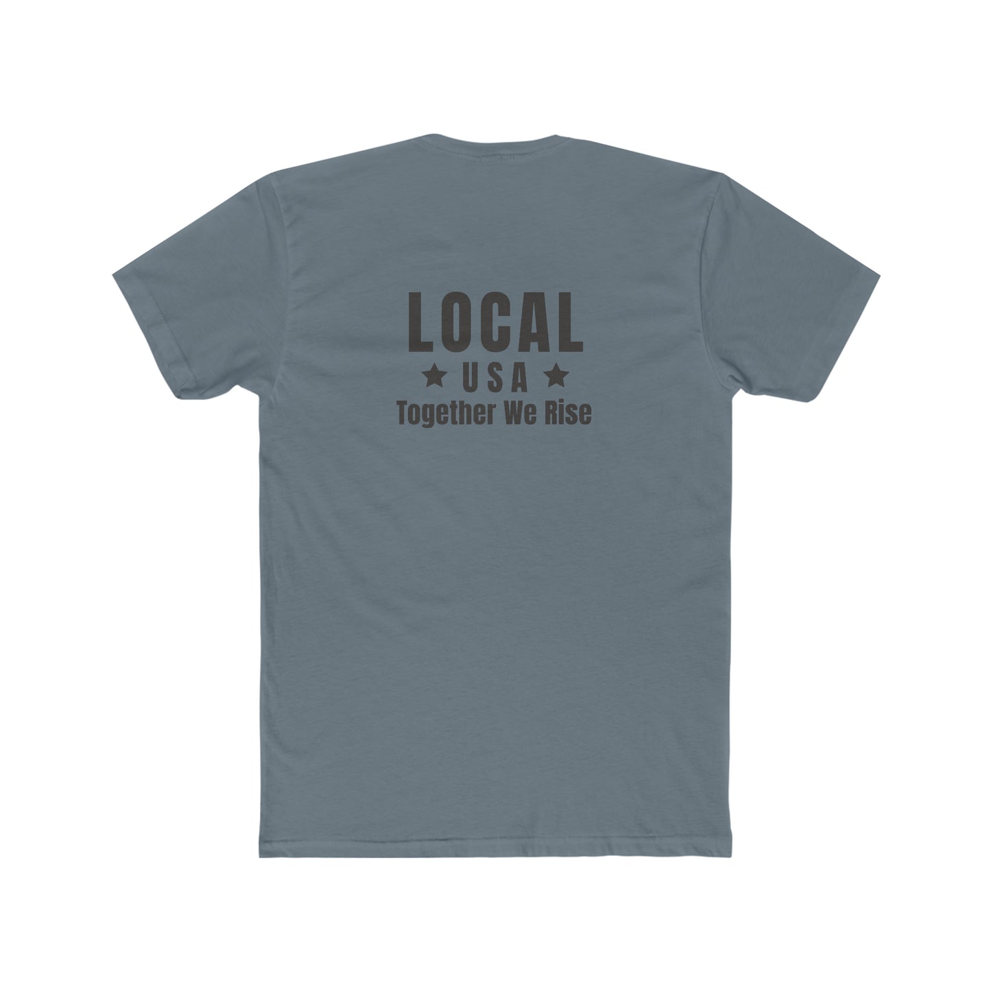 LOCALusa Star Together We Rise Men's Cotton Crew Tee