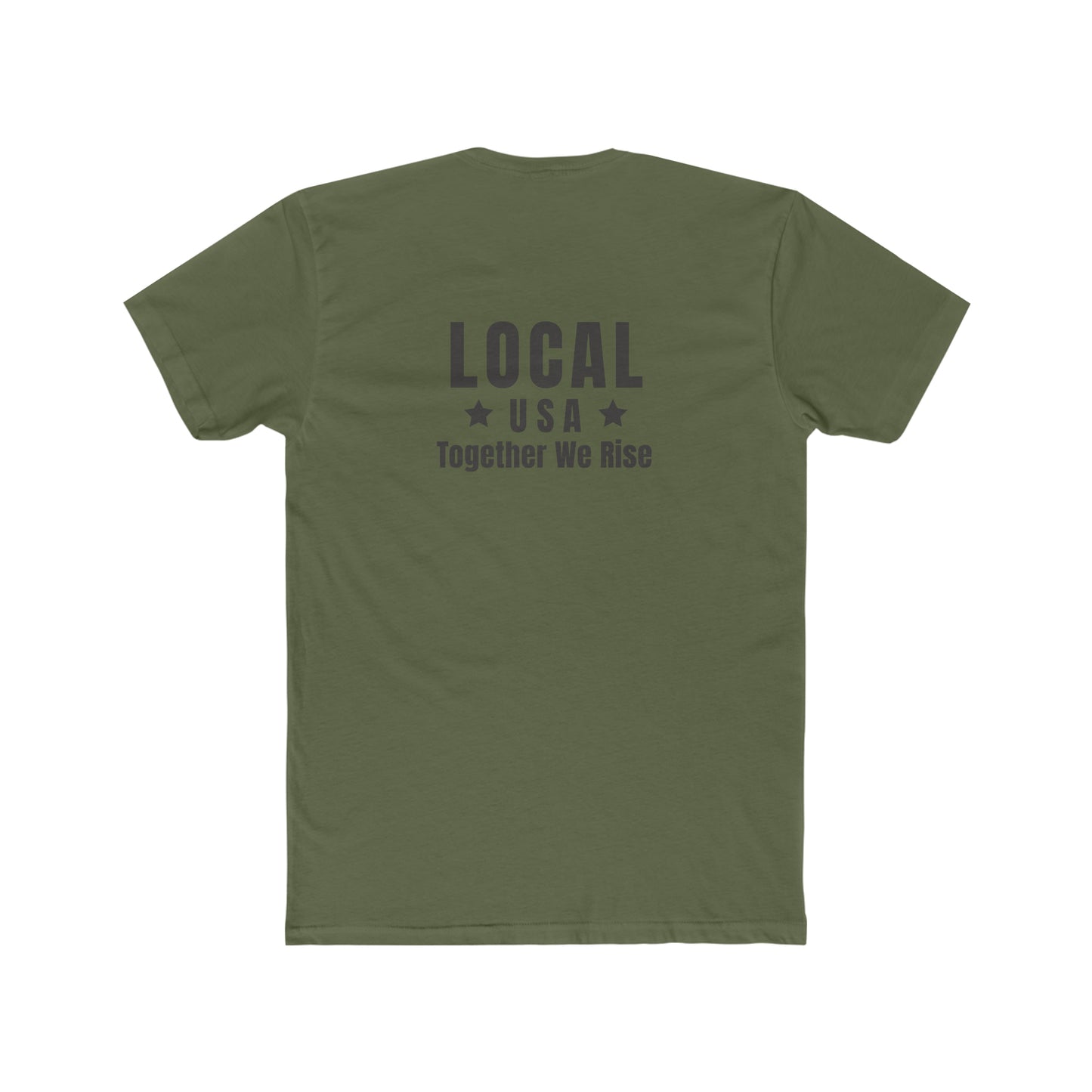 LOCALusa Star Together We Rise Men's Cotton Crew Tee