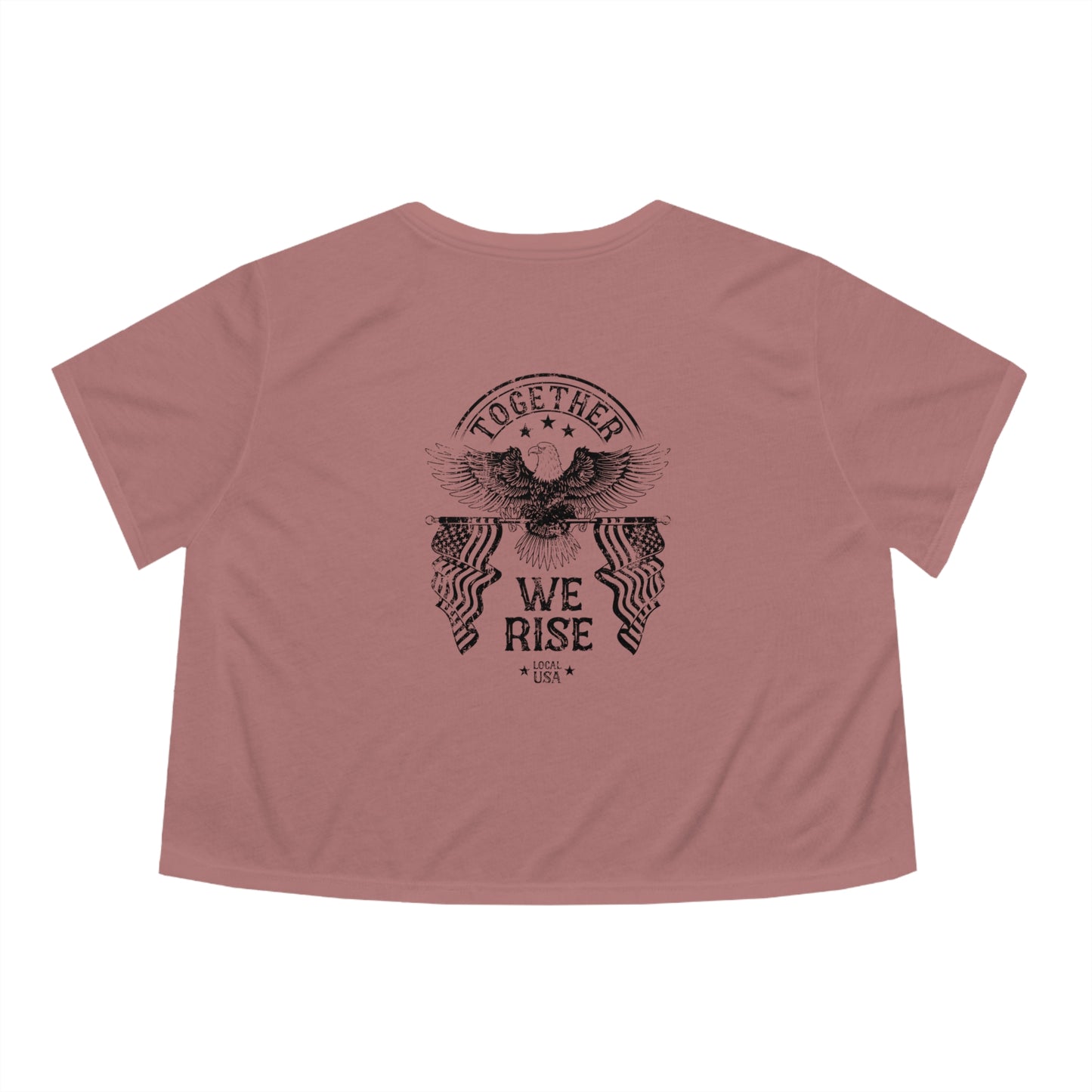 LOCALusa Together We Rise Women's Cropped Tee