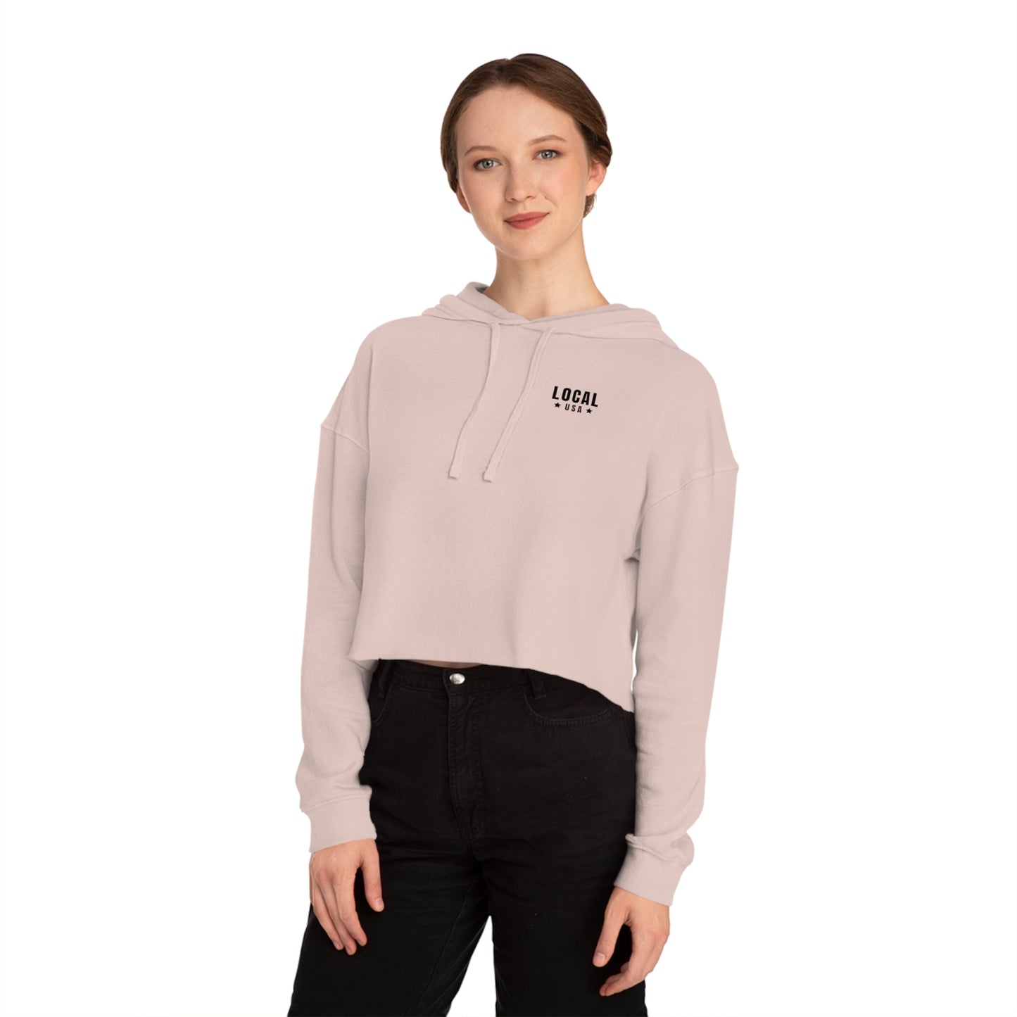 LOCALusa Together We Rise Women’s Cropped Hooded Sweatshirt