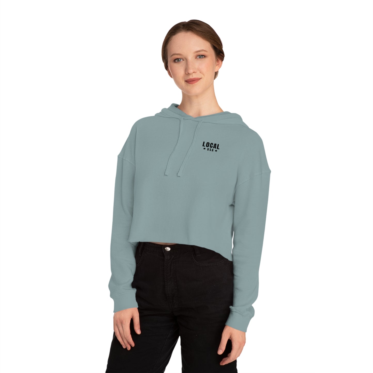 LOCALusa Together We Rise Women’s Cropped Hooded Sweatshirt