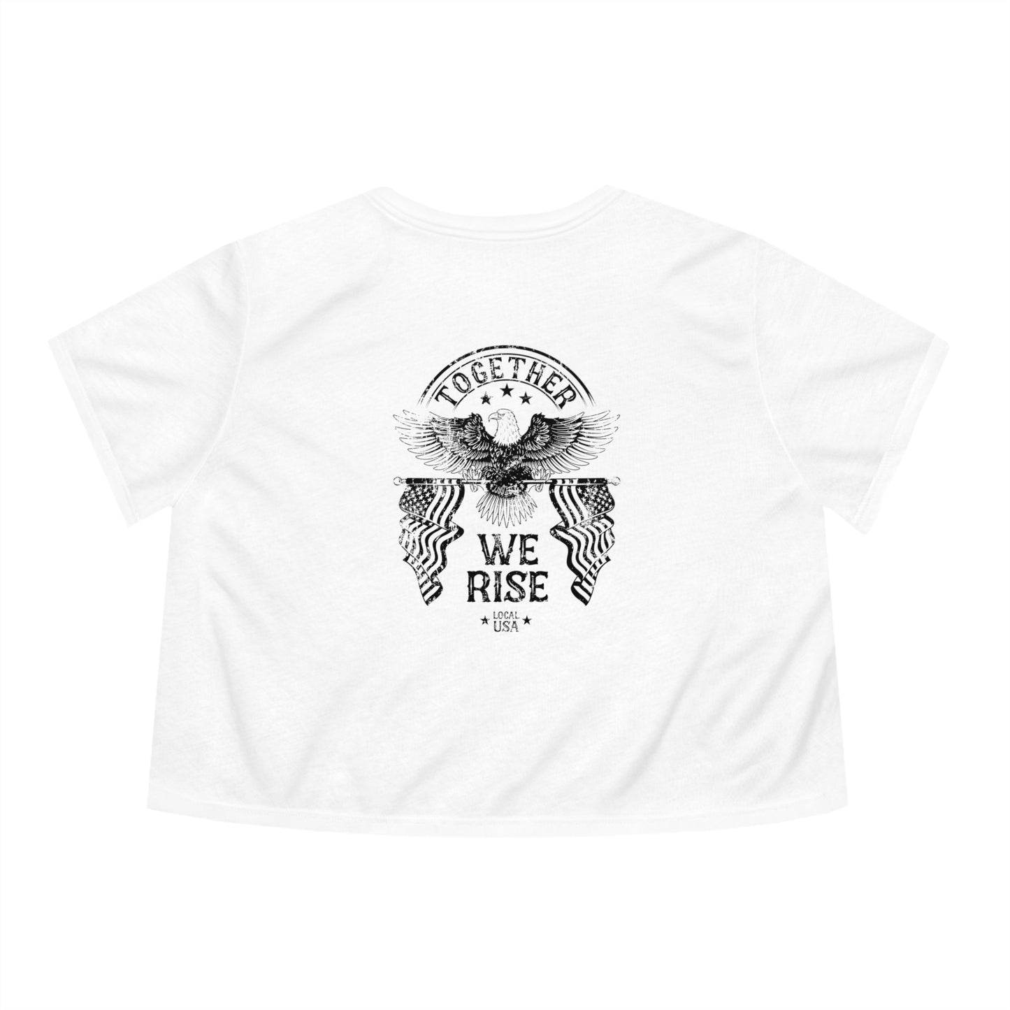 LOCALusa Together We Rise Women's Cropped Tee