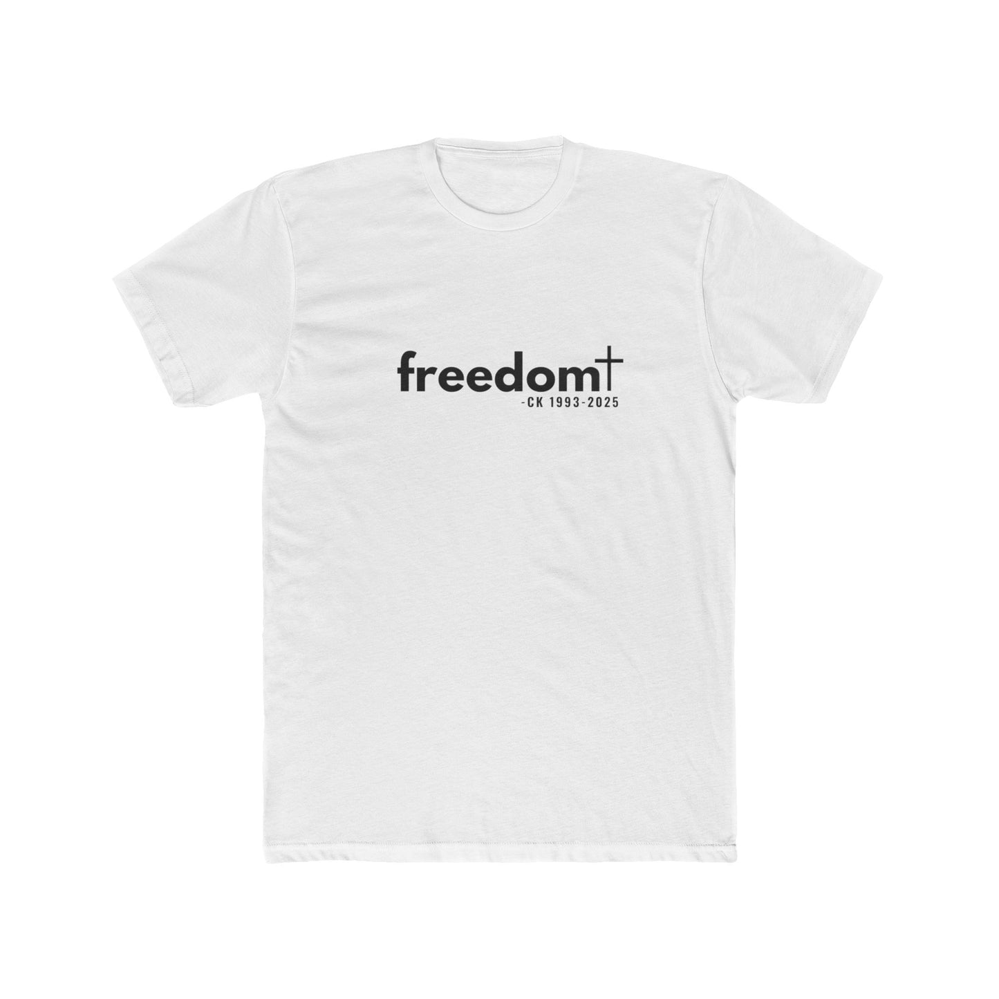 CK FREEDOM (black font) Unisex Cotton Crew Tee