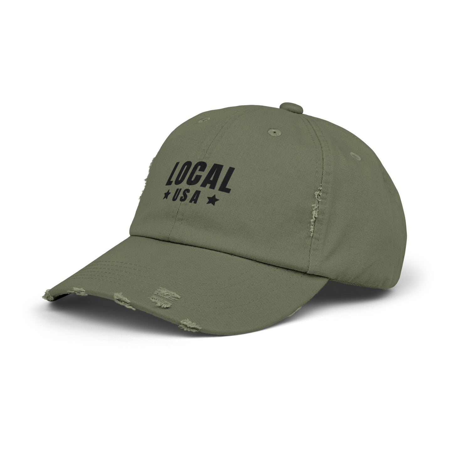 LocalUSA Unisex Distressed Cap