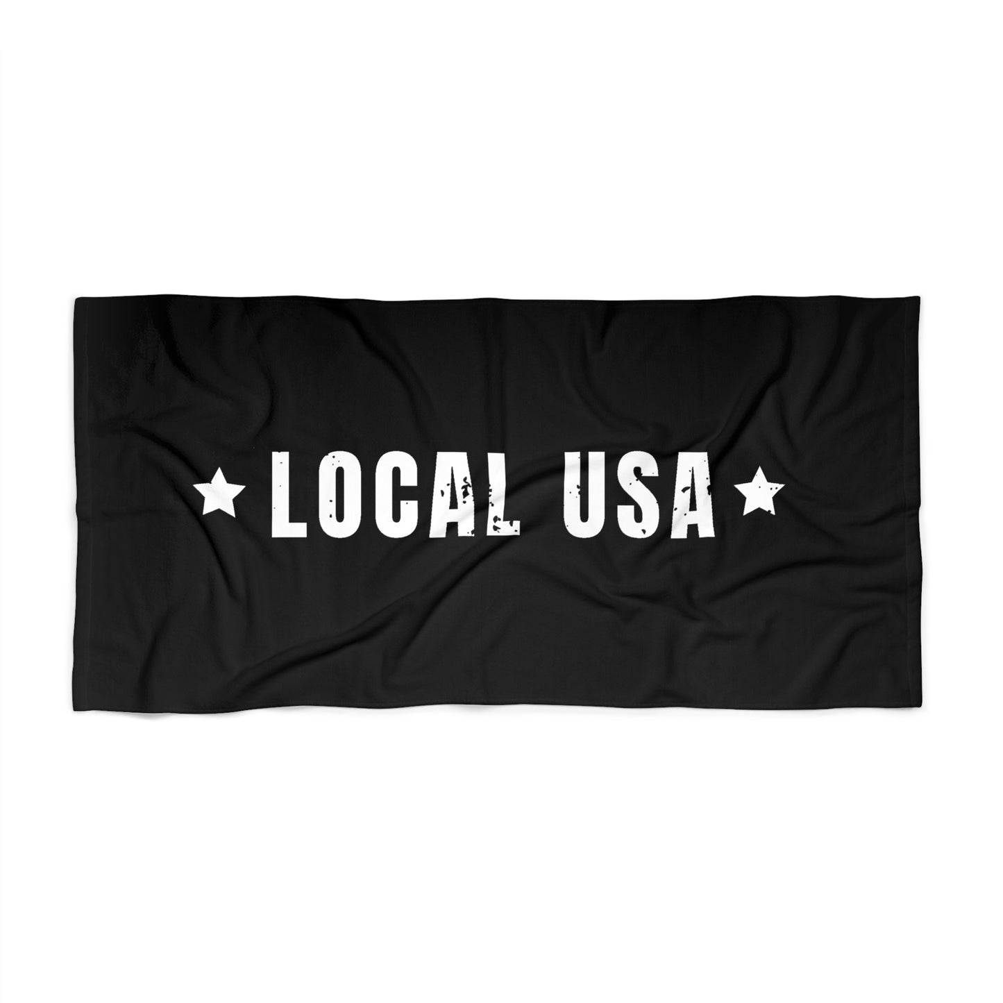 LOCALusa Star Beach Towel-Black-