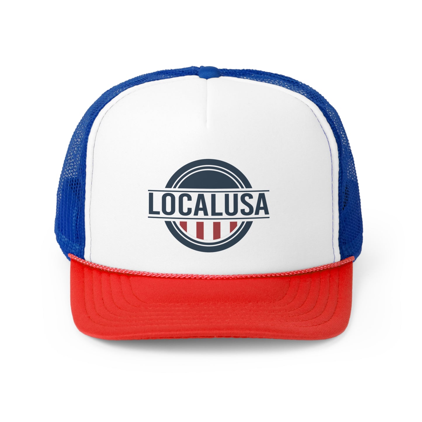 LOCALusa R,W,B Trucker Caps