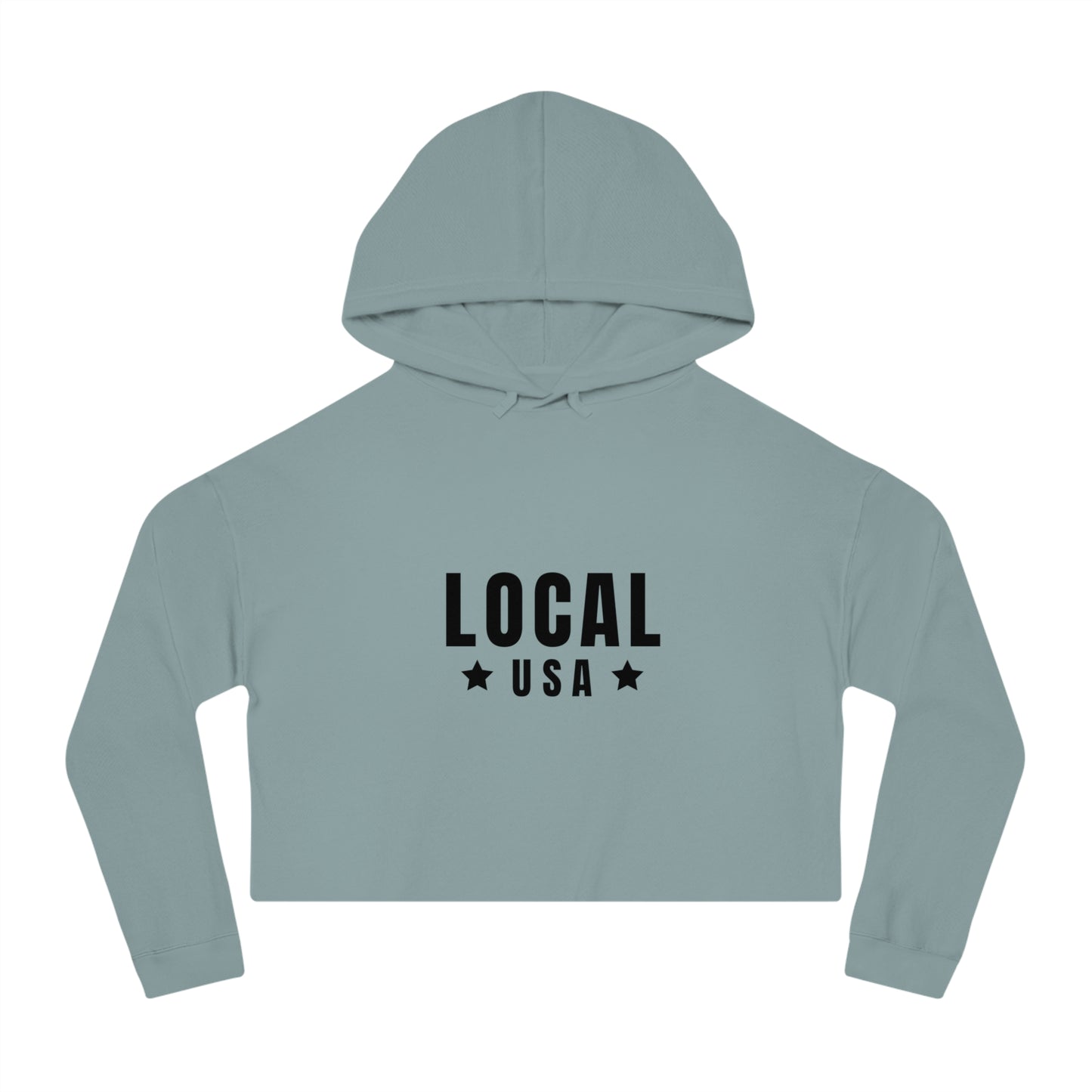 LOCALusa Star Women’s Cropped Hooded Sweatshirt