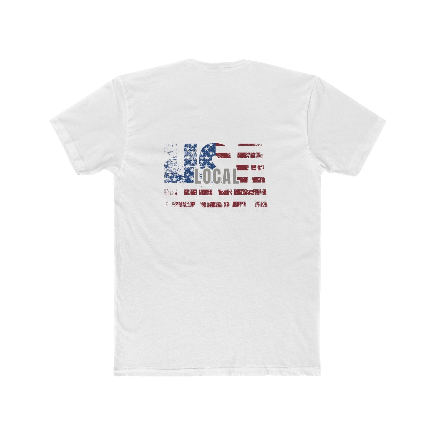 LOCALusa Vintage Flag Men's Cotton Crew Tee