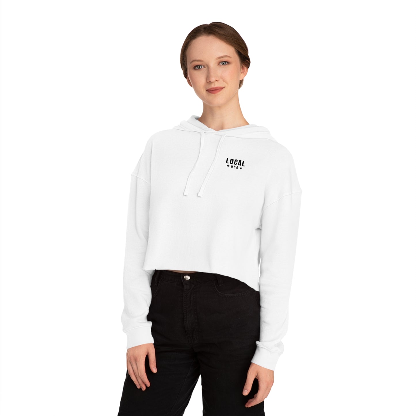 LOCALusa Together We Rise Women’s Cropped Hooded Sweatshirt