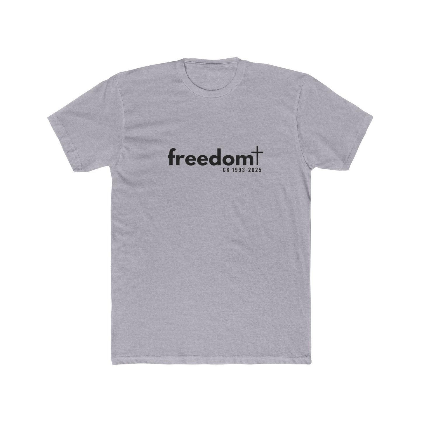CK FREEDOM (black font) Unisex Cotton Crew Tee
