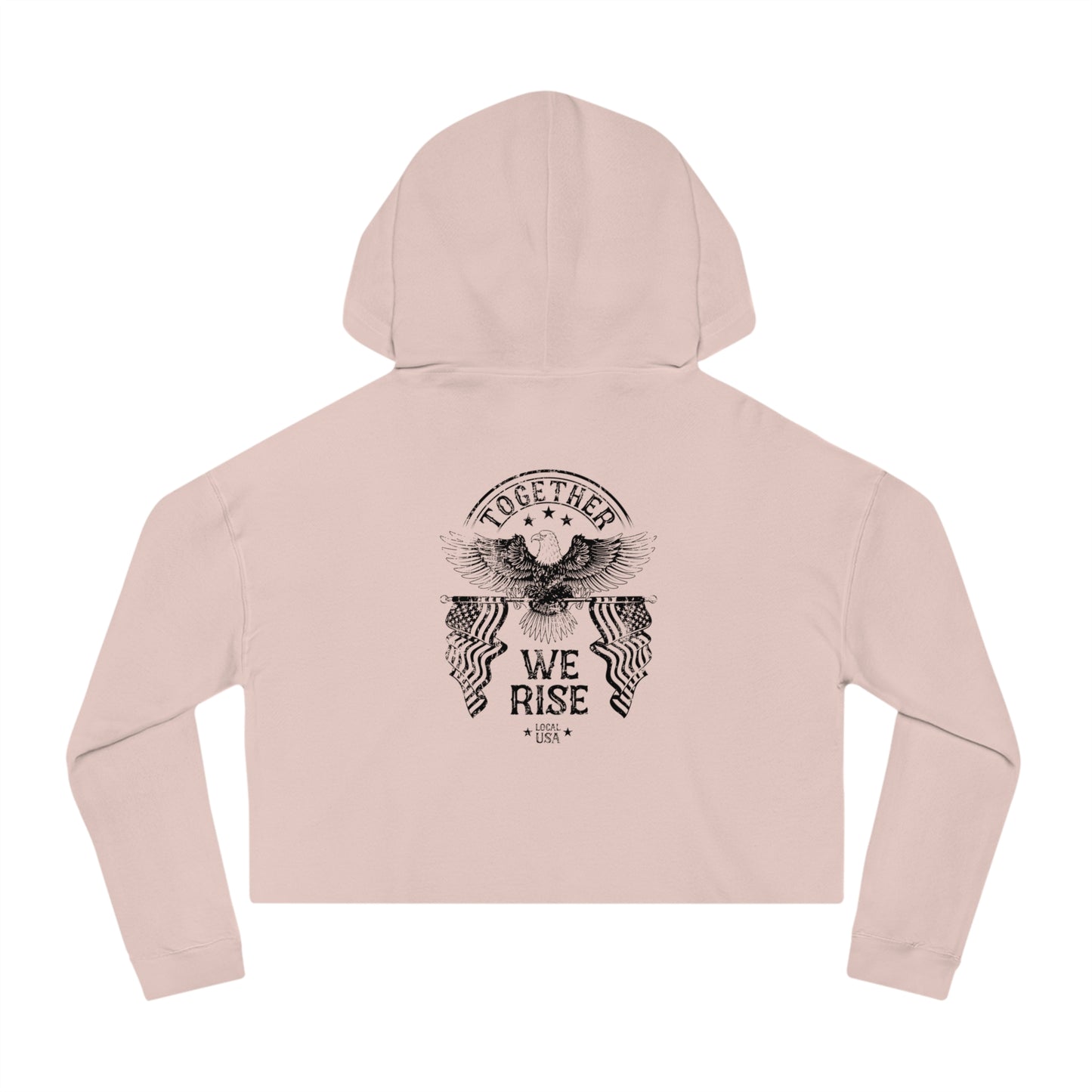 LOCALusa Together We Rise Women’s Cropped Hooded Sweatshirt