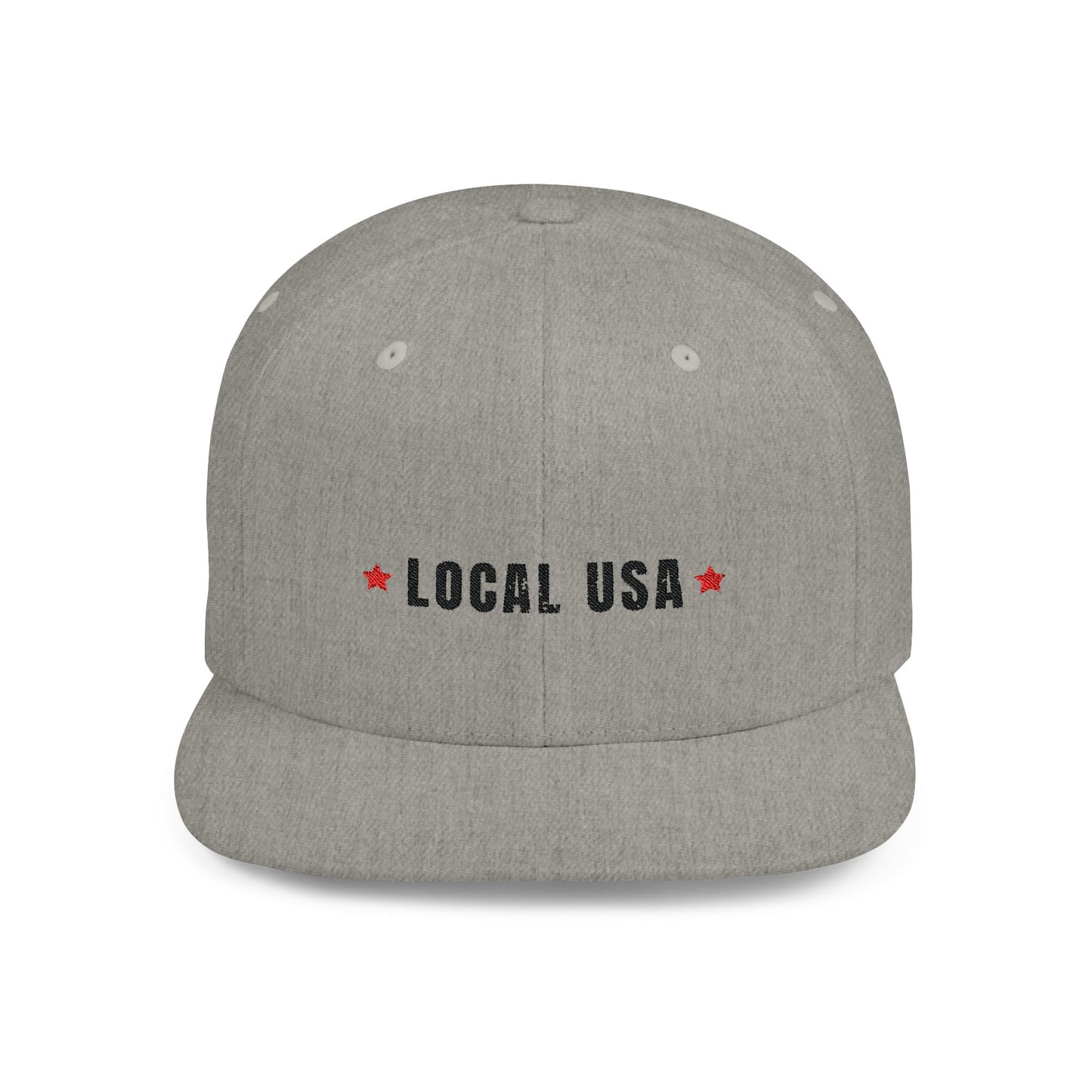 LocalUSA Red Star Flat Bill Snapback