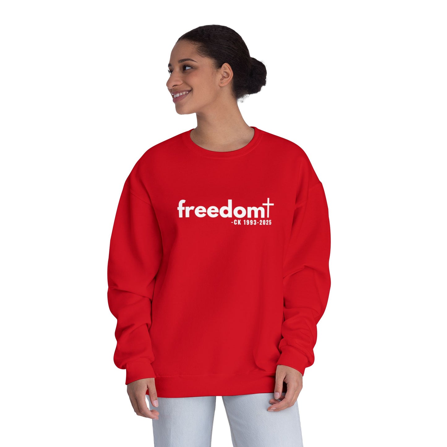 Chgarlie Kirk Freedom Crewneck Sweatshirt