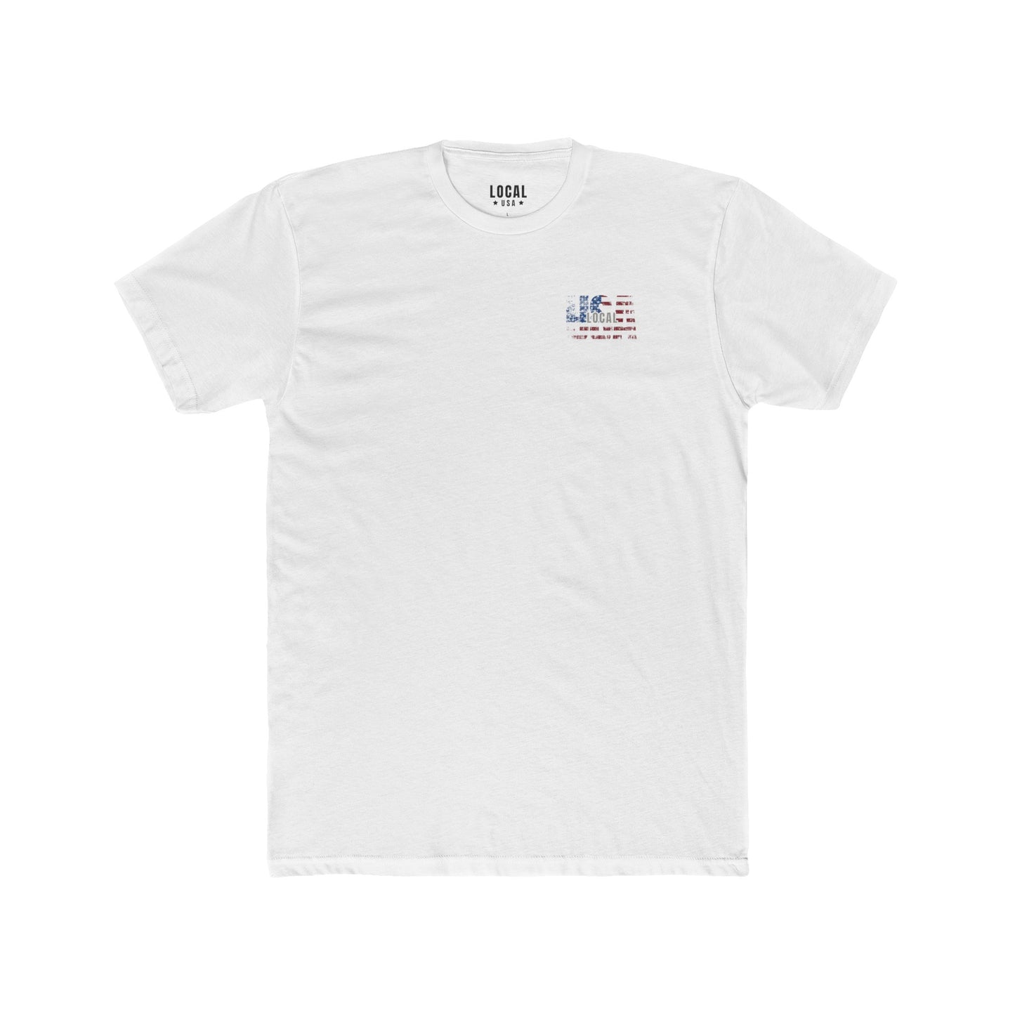 LOCALusa Vintage Flag Men's Cotton Crew Tee