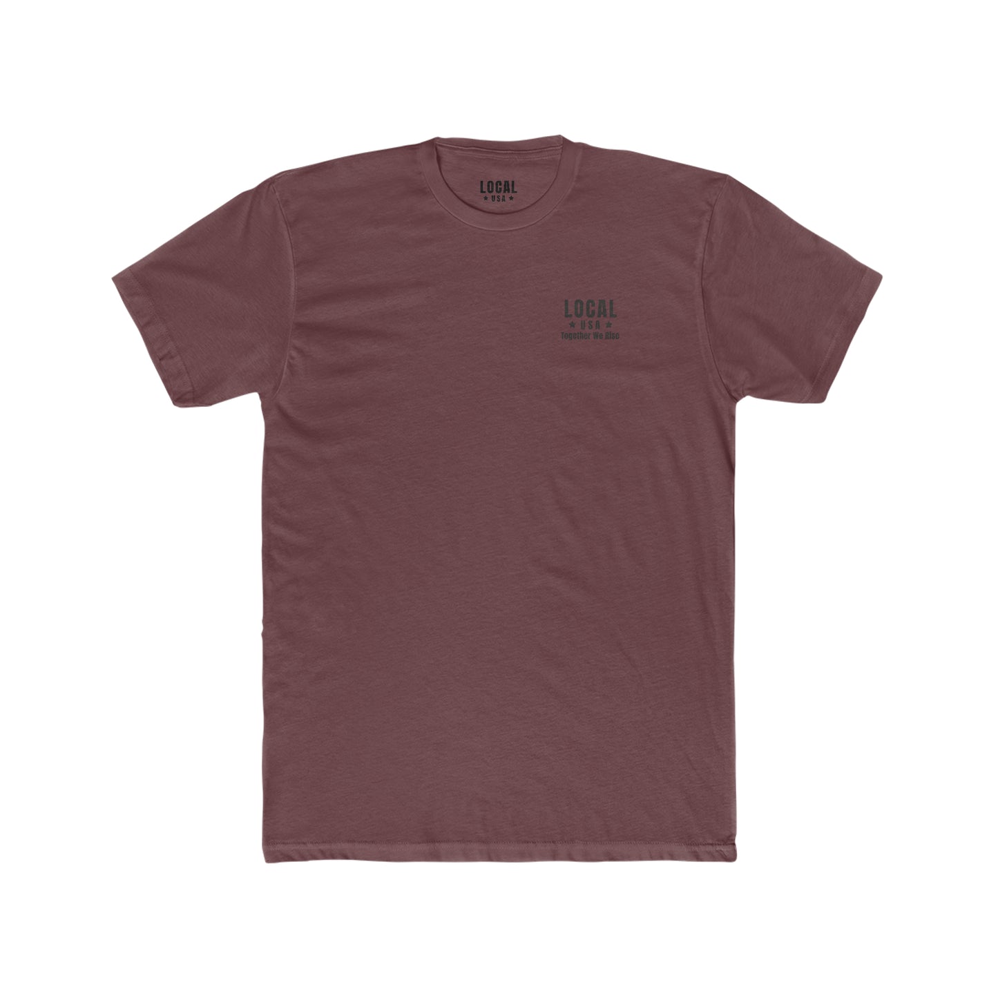LOCALusa Star Together We Rise Men's Cotton Crew Tee
