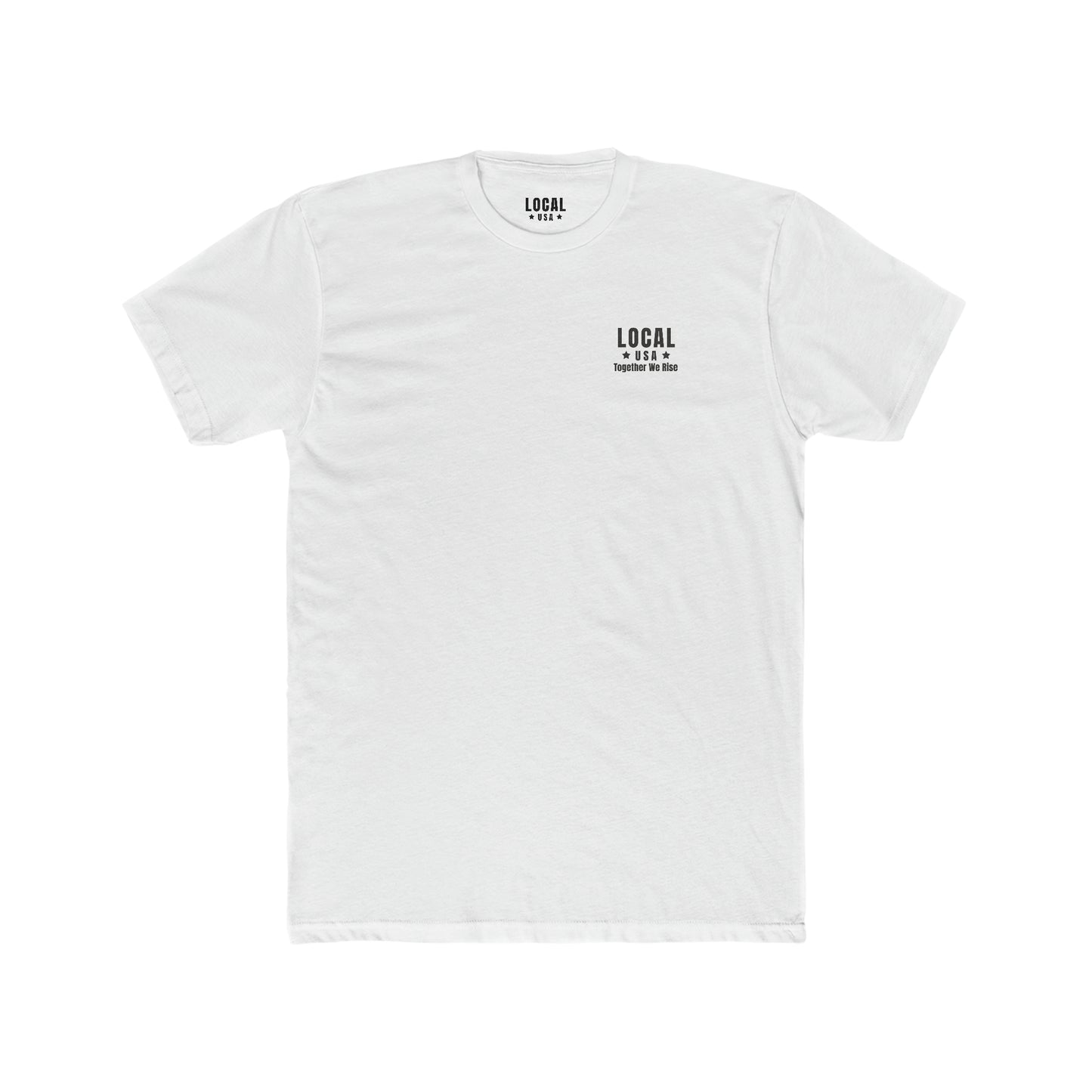 LOCALusa Star Together We Rise Men's Cotton Crew Tee