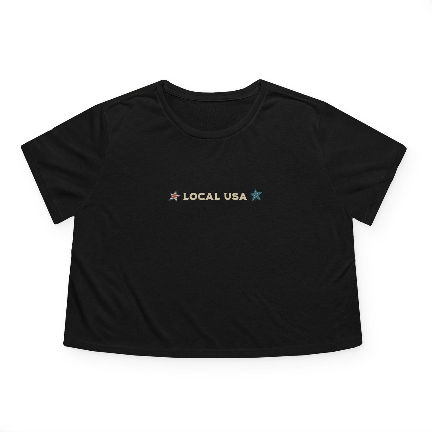 Unapologetically Patriotic Women's Flowy Cropped Tee