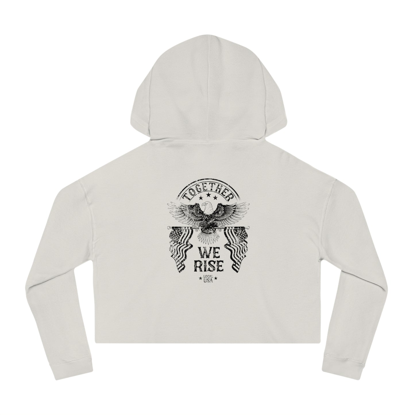 LOCALusa Together We Rise Women’s Cropped Hooded Sweatshirt