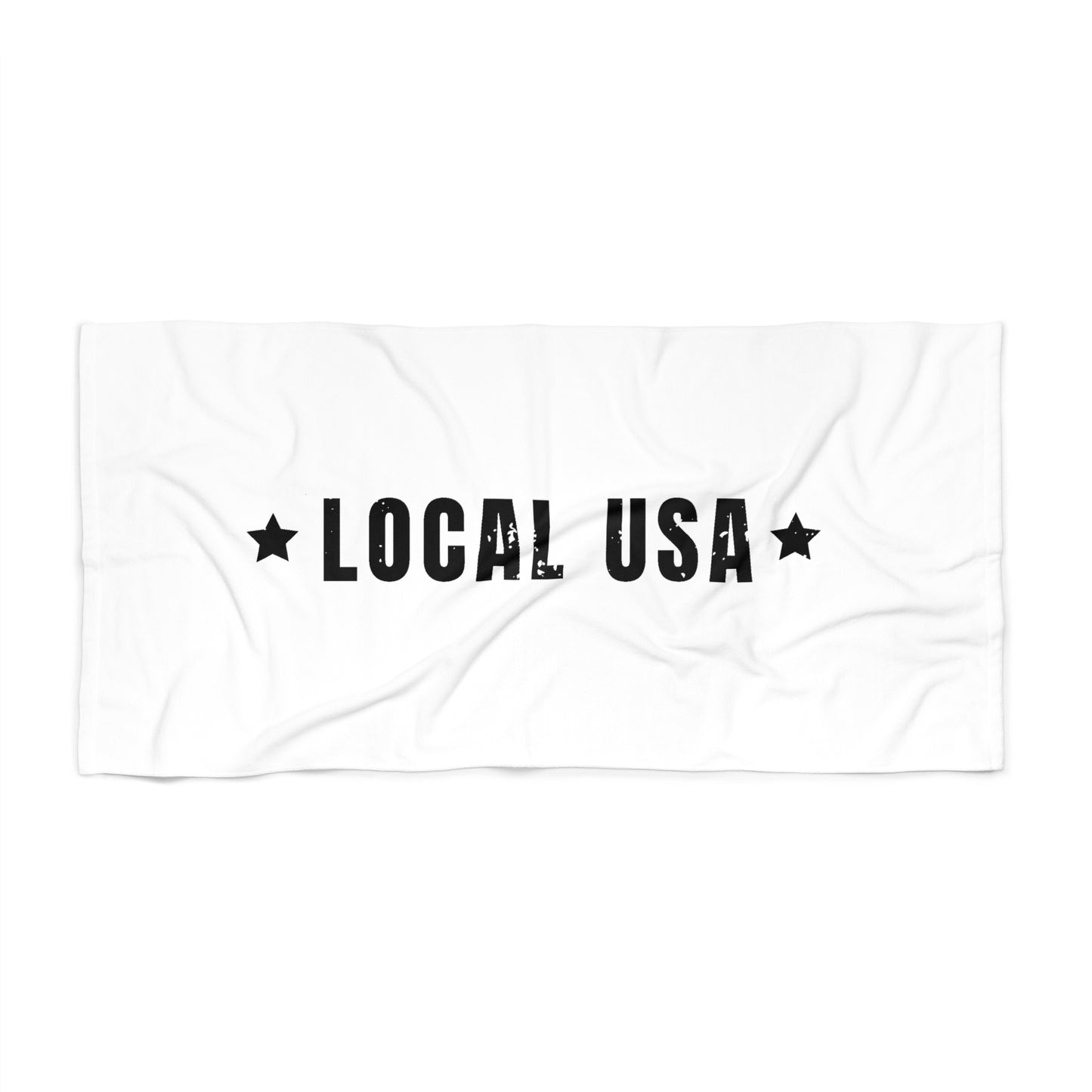 LOCALusa Star Beach Towel-White-