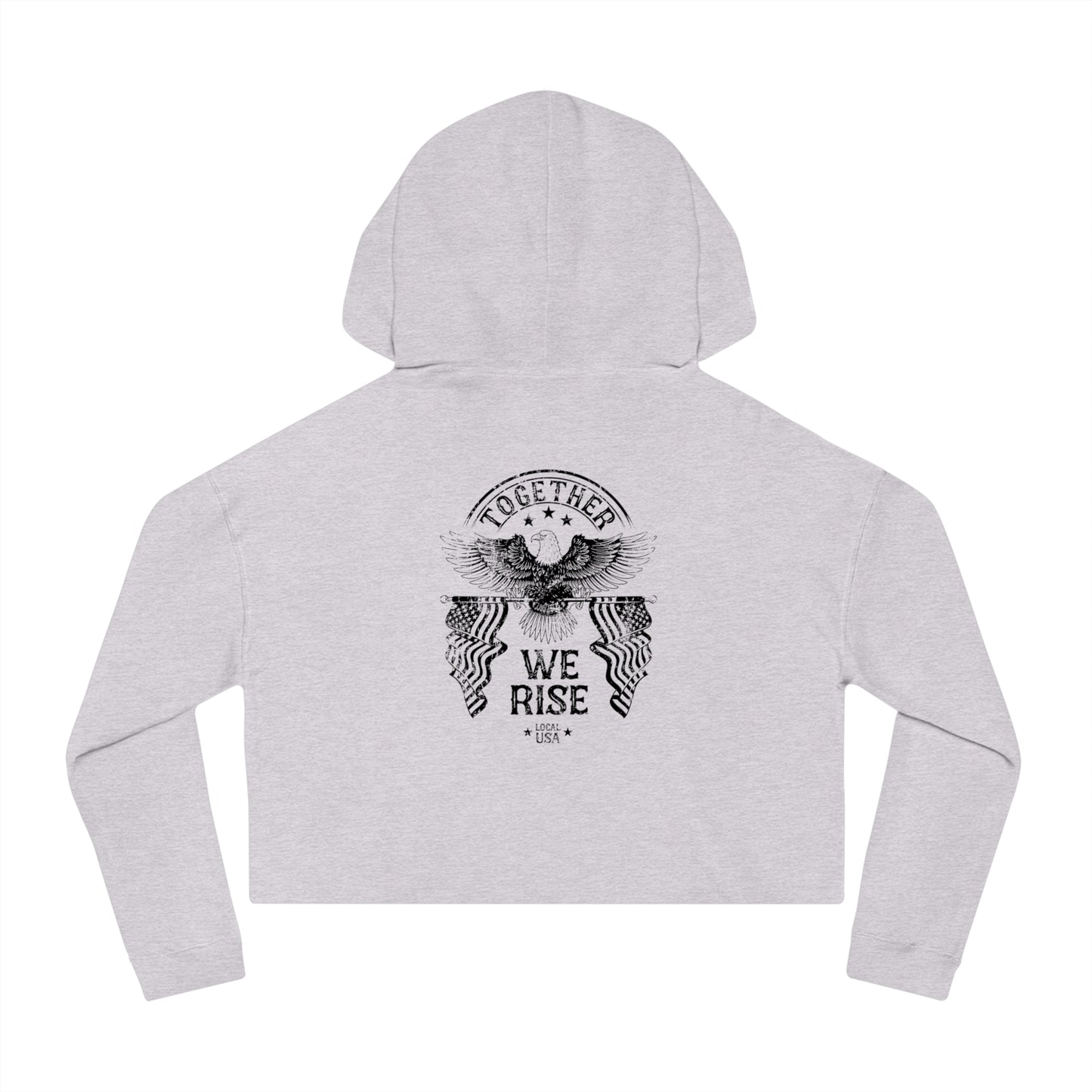 LOCALusa Together We Rise Women’s Cropped Hooded Sweatshirt