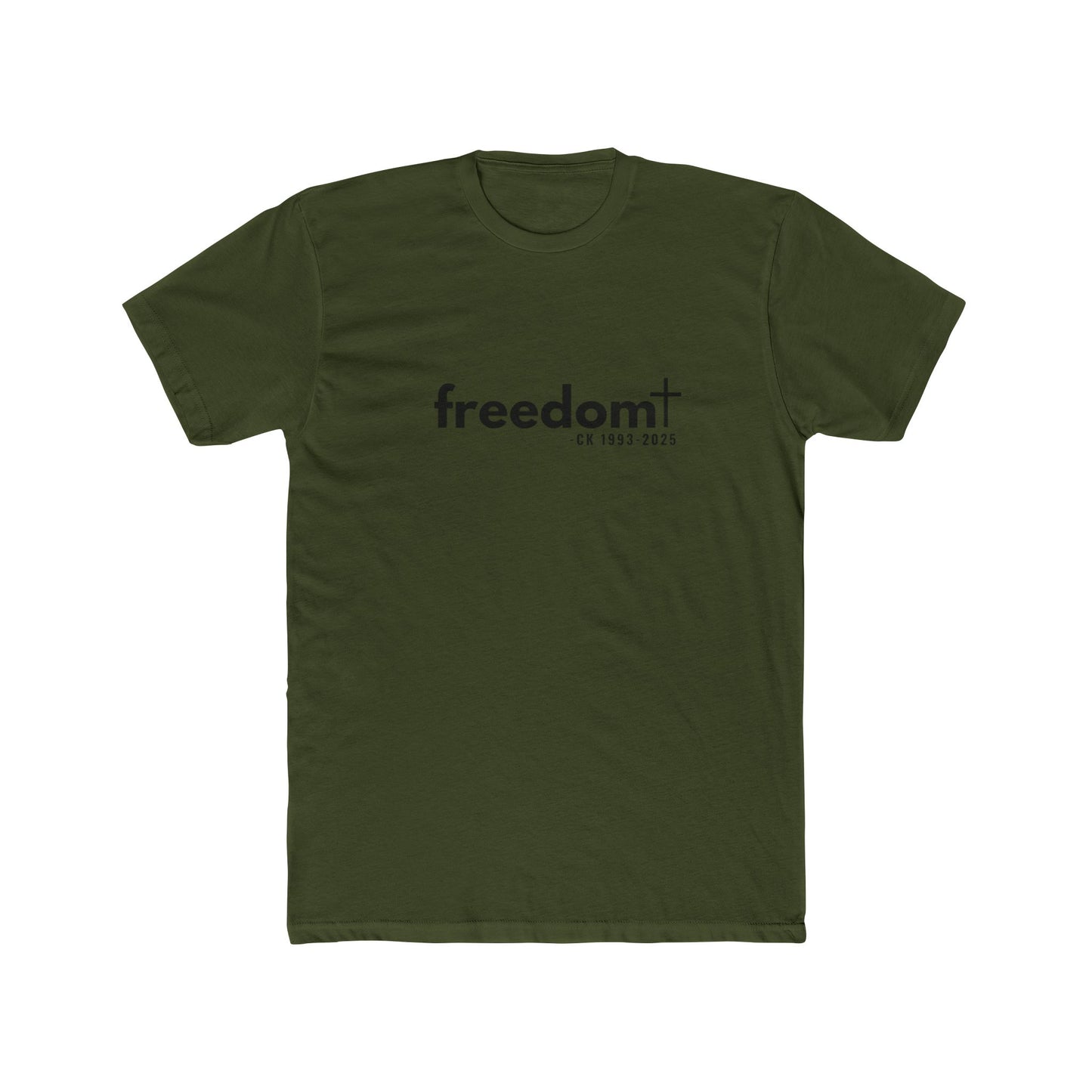 CK FREEDOM (black font) Unisex Cotton Crew Tee