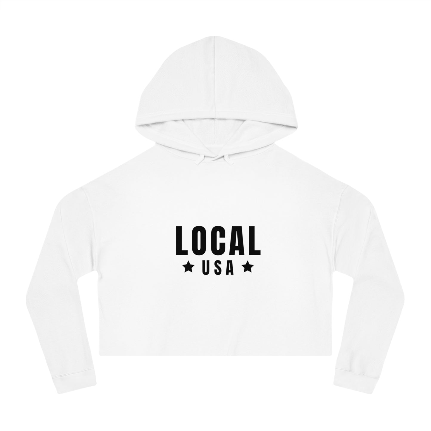 LOCALusa Star Women’s Cropped Hooded Sweatshirt
