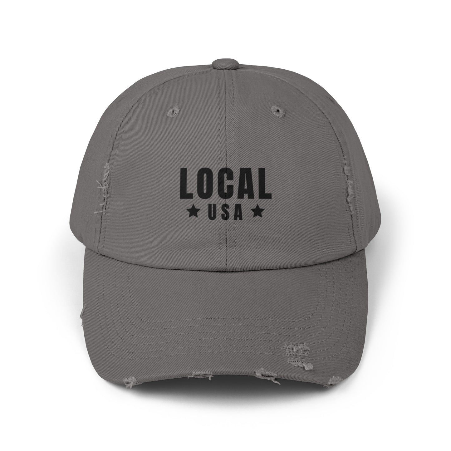 LocalUSA Unisex Distressed Cap
