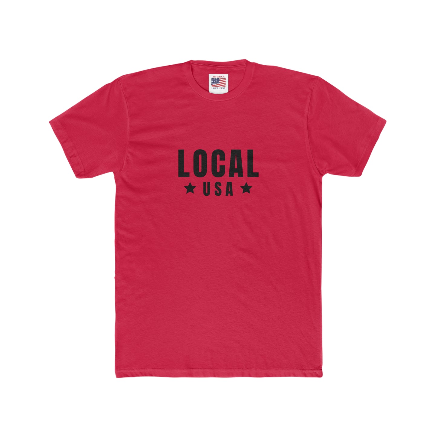LOCALusa Stars Men's Cotton Crew Tee