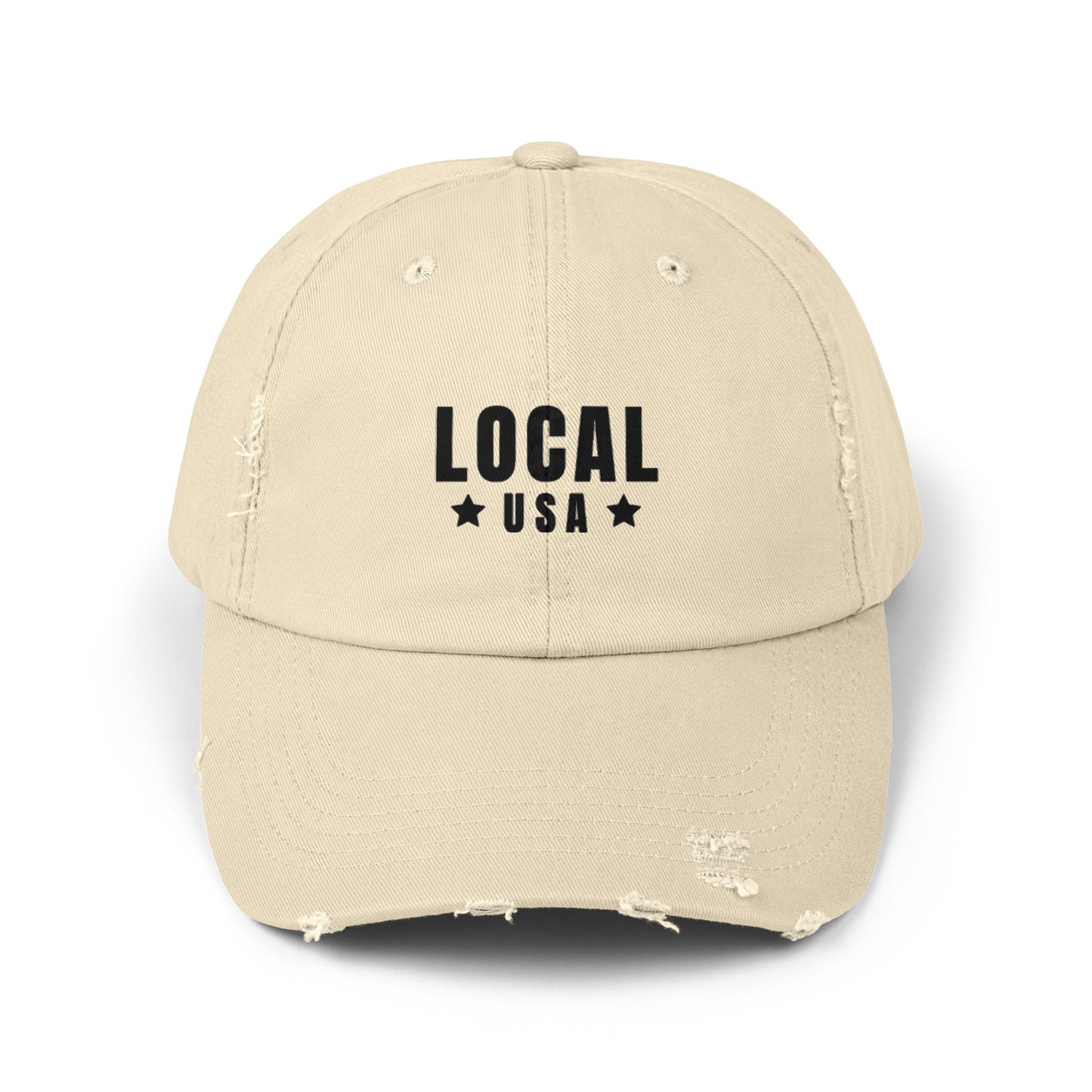 LocalUSA Unisex Distressed Cap