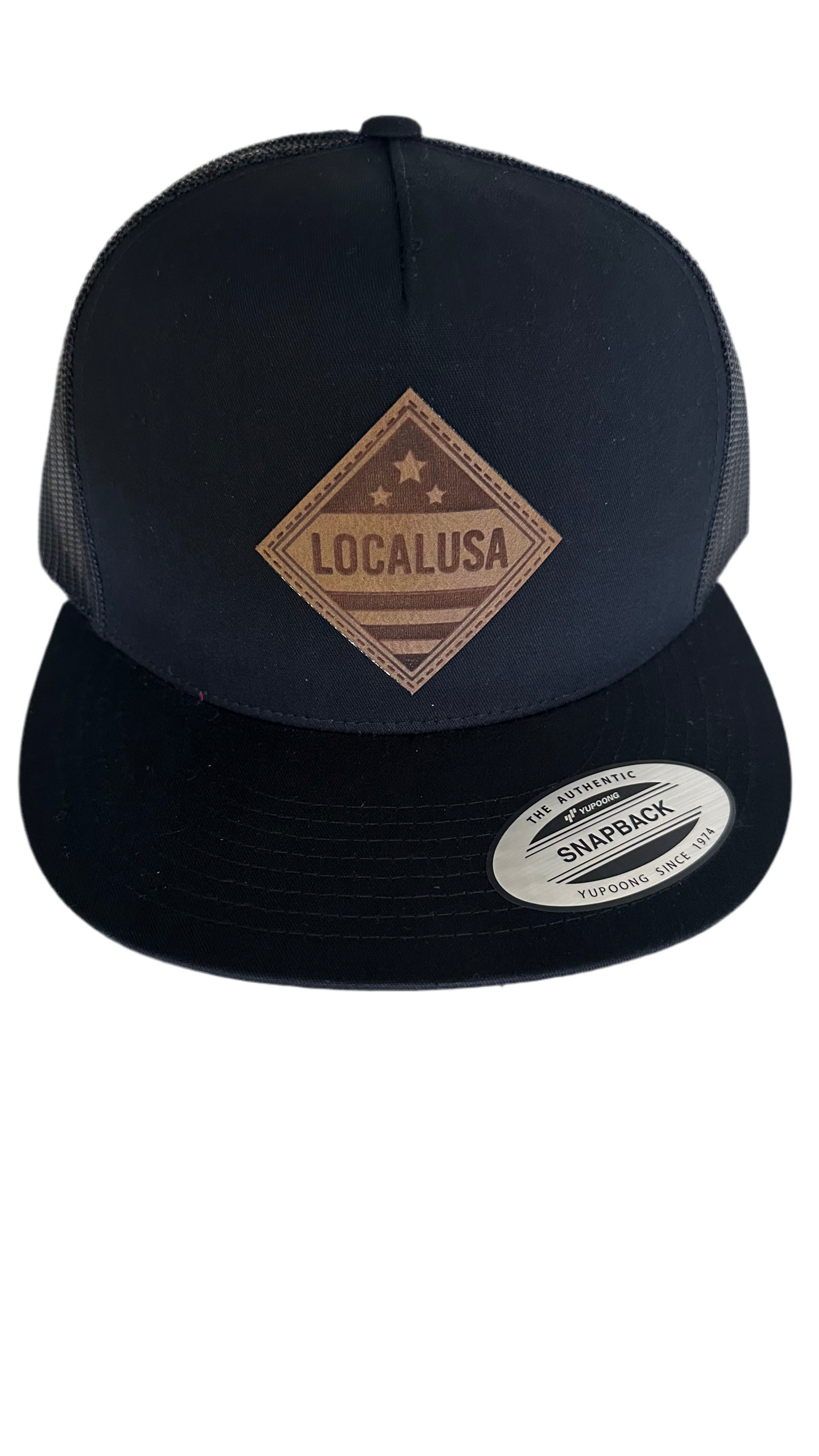 LOCALusa Diamond Leather Patch Flat & Regular Bill