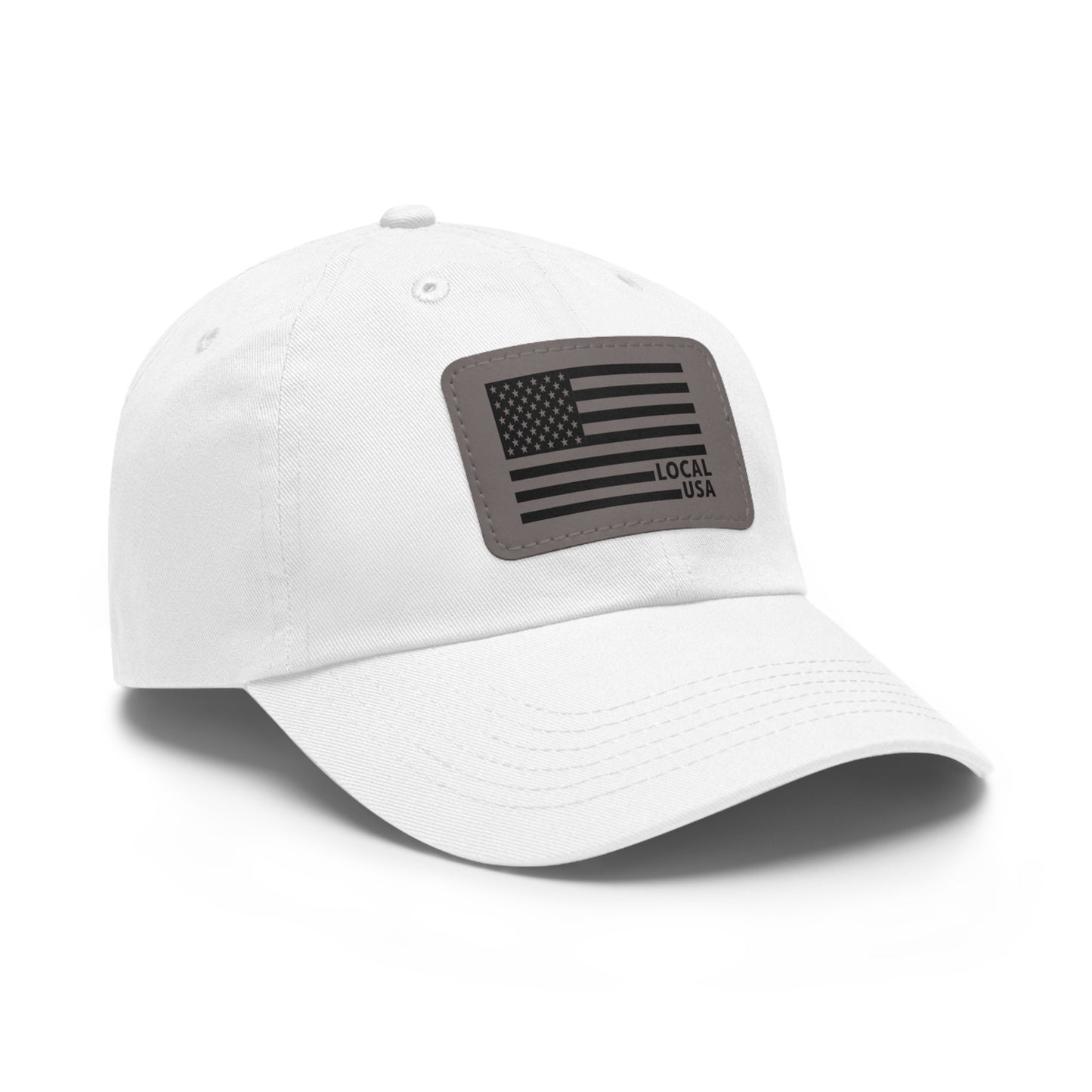 OG LOCALusa Dad Hat with Leather Patch (Rectangle)