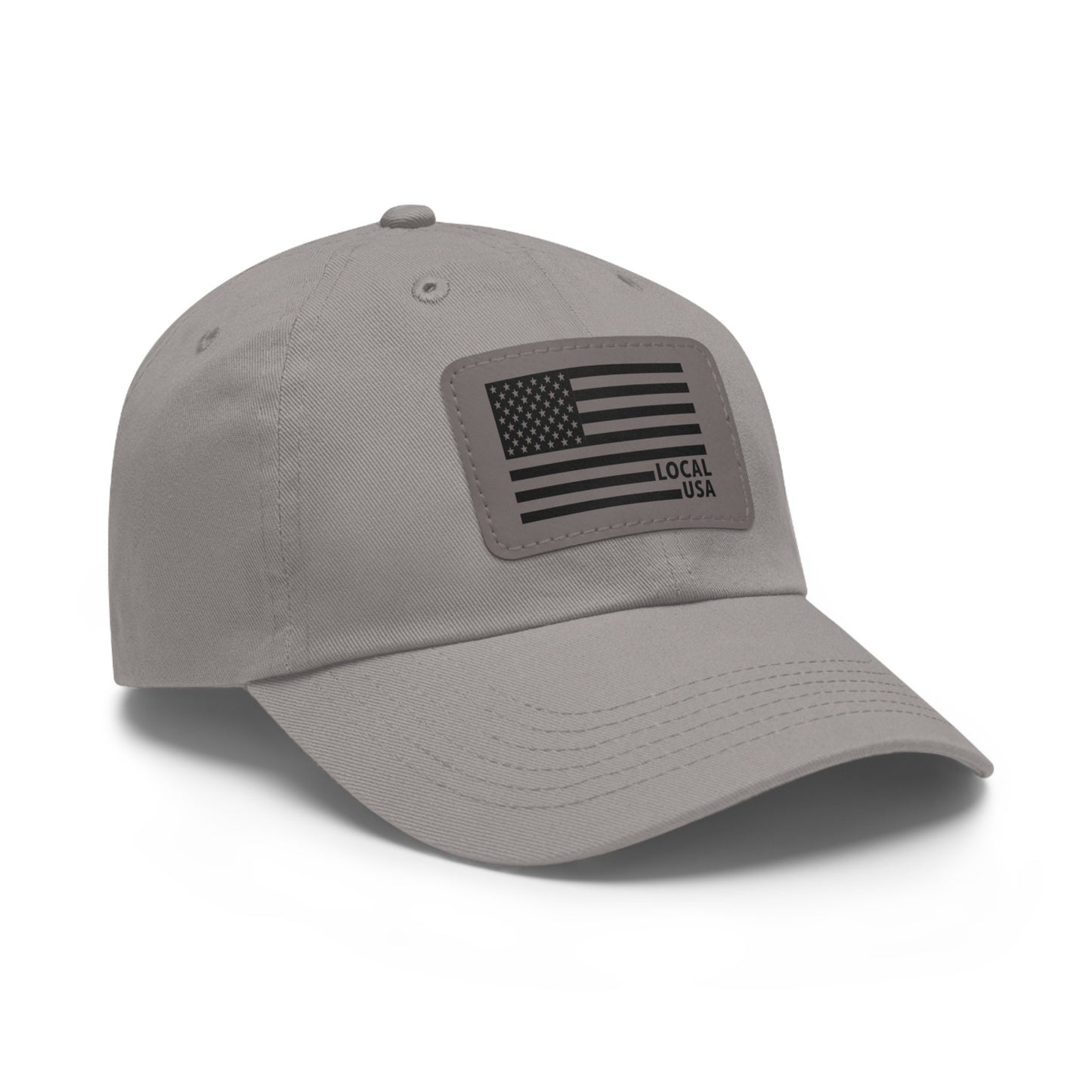 OG LOCALusa Dad Hat with Leather Patch (Rectangle)