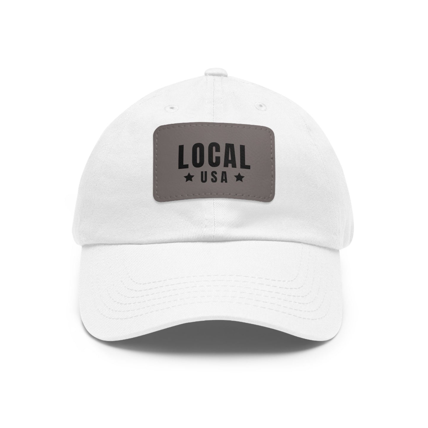 OG LOCALusa Dad Hat with Leather Patch (Rectangle)