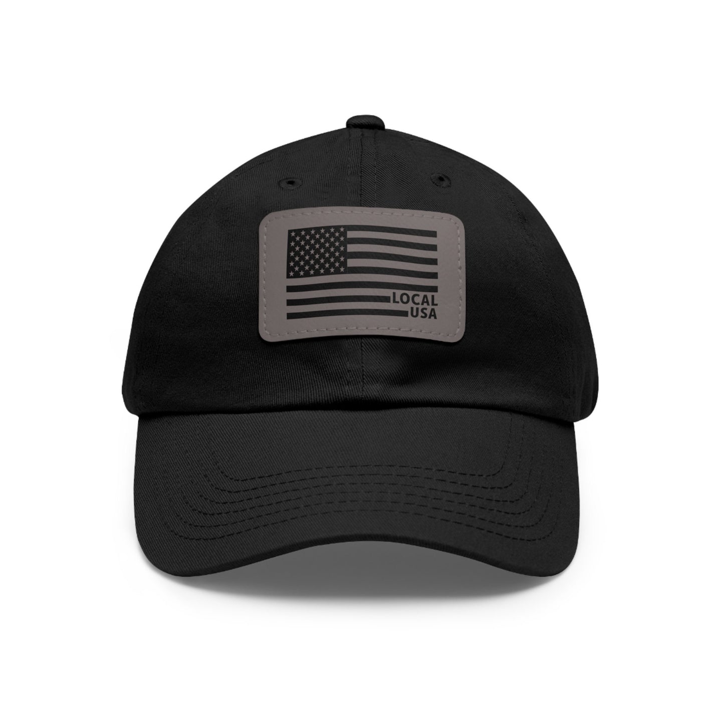 OG LOCALusa Dad Hat with Leather Patch (Rectangle)