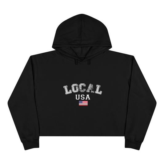 LOCALusa University Crop Hoodie