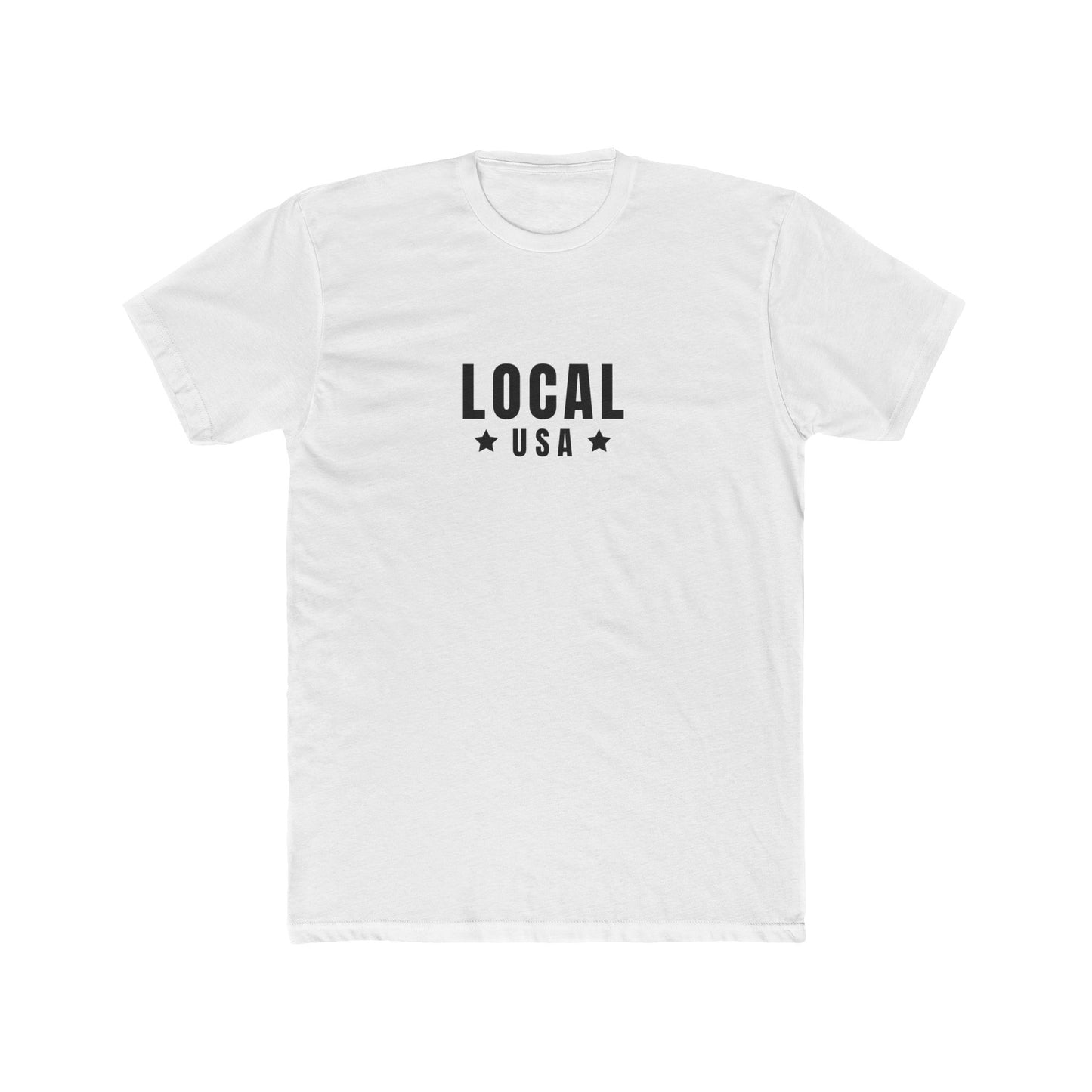 LOCALusa Star (back) Unisex Cotton Crew Tee