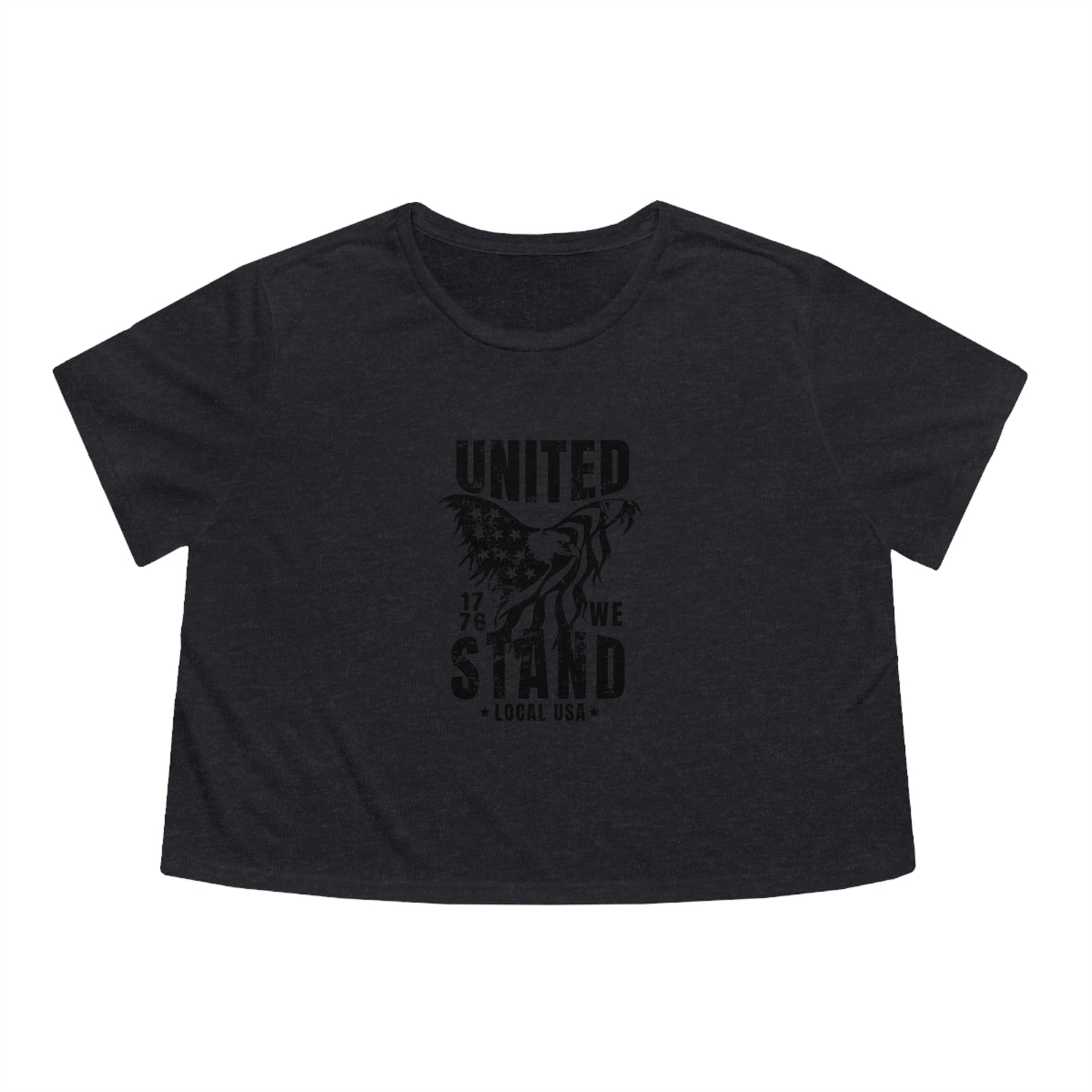 LOCALusa United We Stand Women's Flowy Cropped Tee