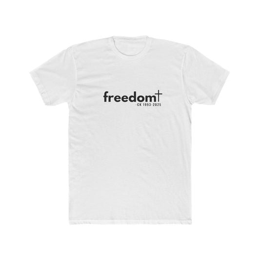 CK FREEDOM (black font) Unisex Cotton Crew Tee