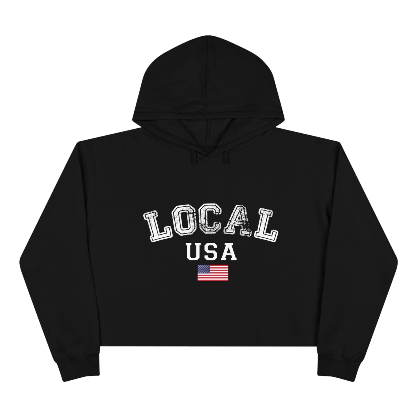 LOCALusa University Crop Hoodie