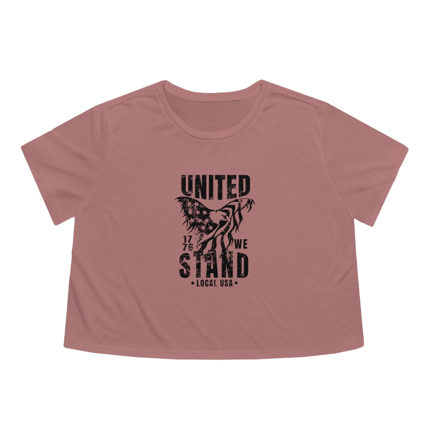 LOCALusa United We Stand Women's Flowy Cropped Tee