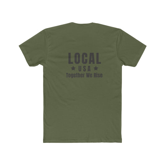 LOCALusa Star Together We Risa Men's Cotton Crew Tee